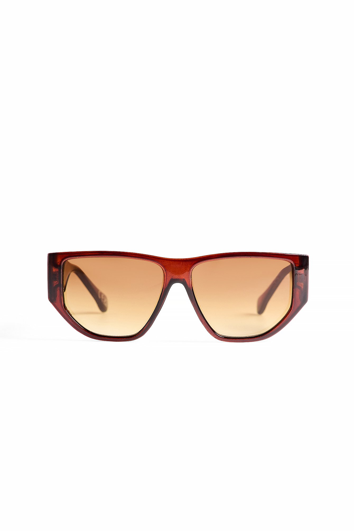 Shop Na-kd Kantige Retro-sonnenbrille In Brown