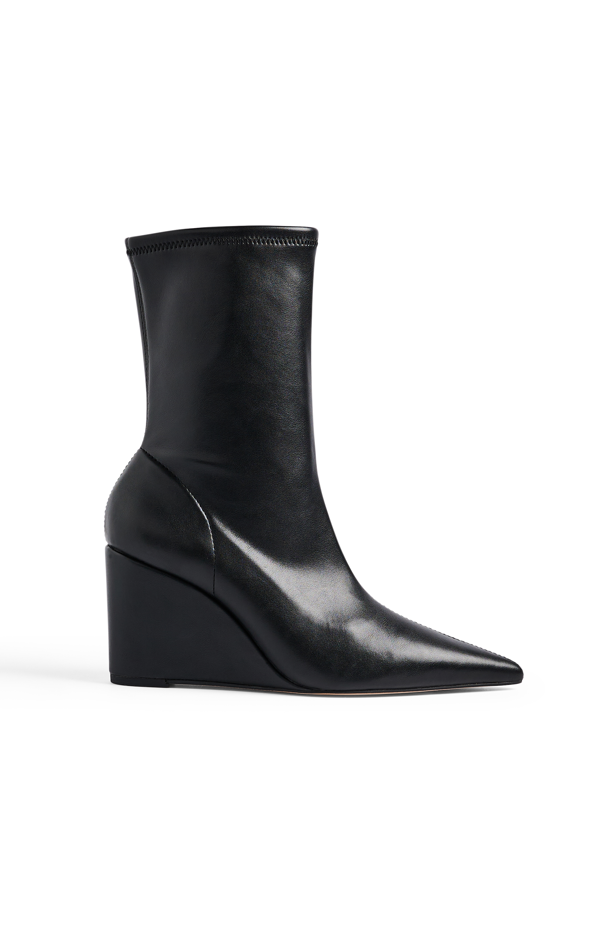 Ankle Wedge Heel Boots Black | NA-KD