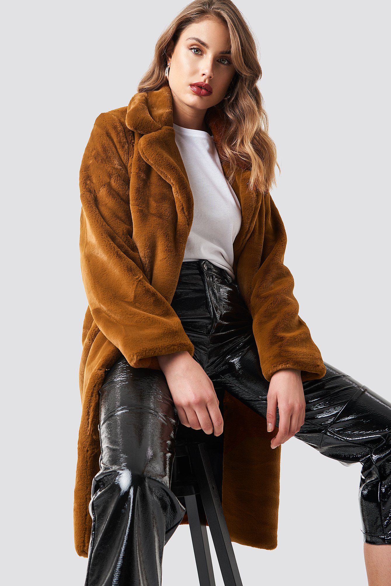 Big faux 2025 fur jacket