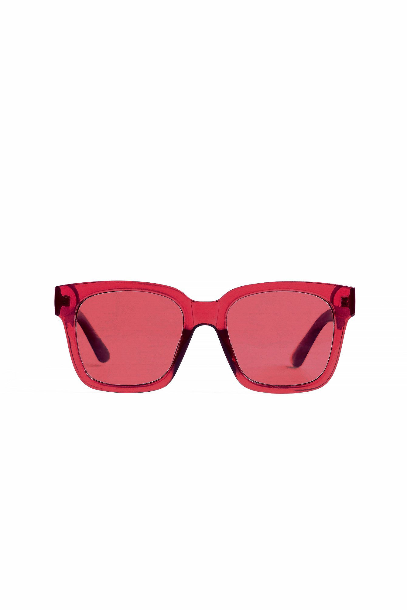 Shop Na-kd Grosse Runde Recycelte Sonnenbrille In Pink