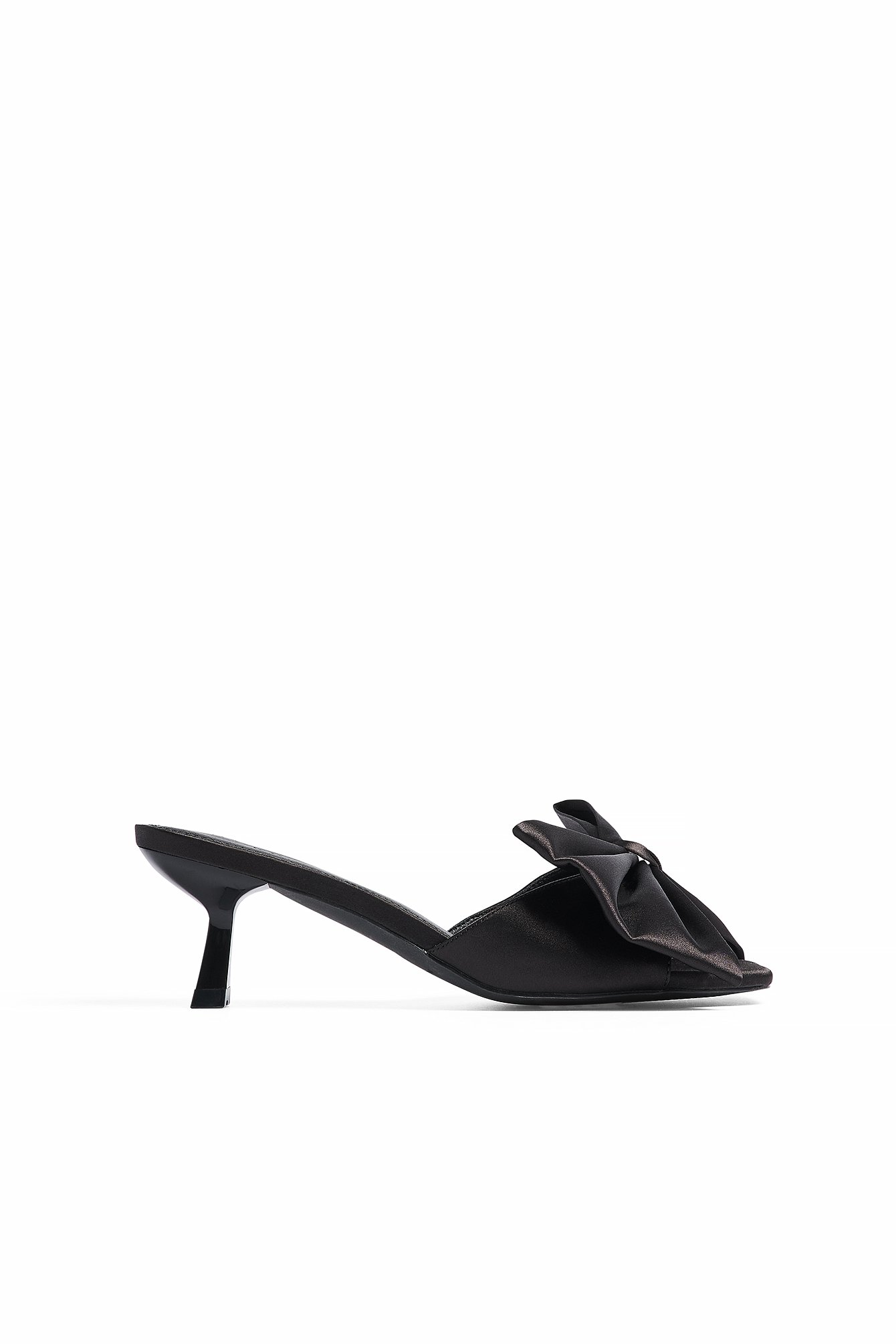 Bow Open Toe Heels Black | NA-KD