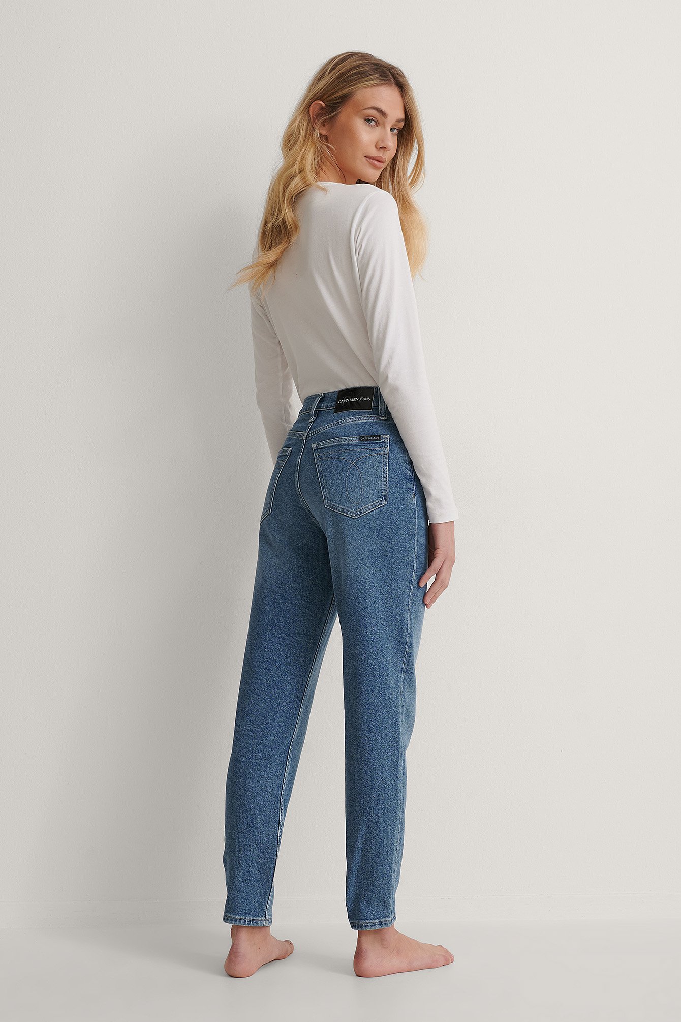 CK Mom Jeans Blue | NA-KD