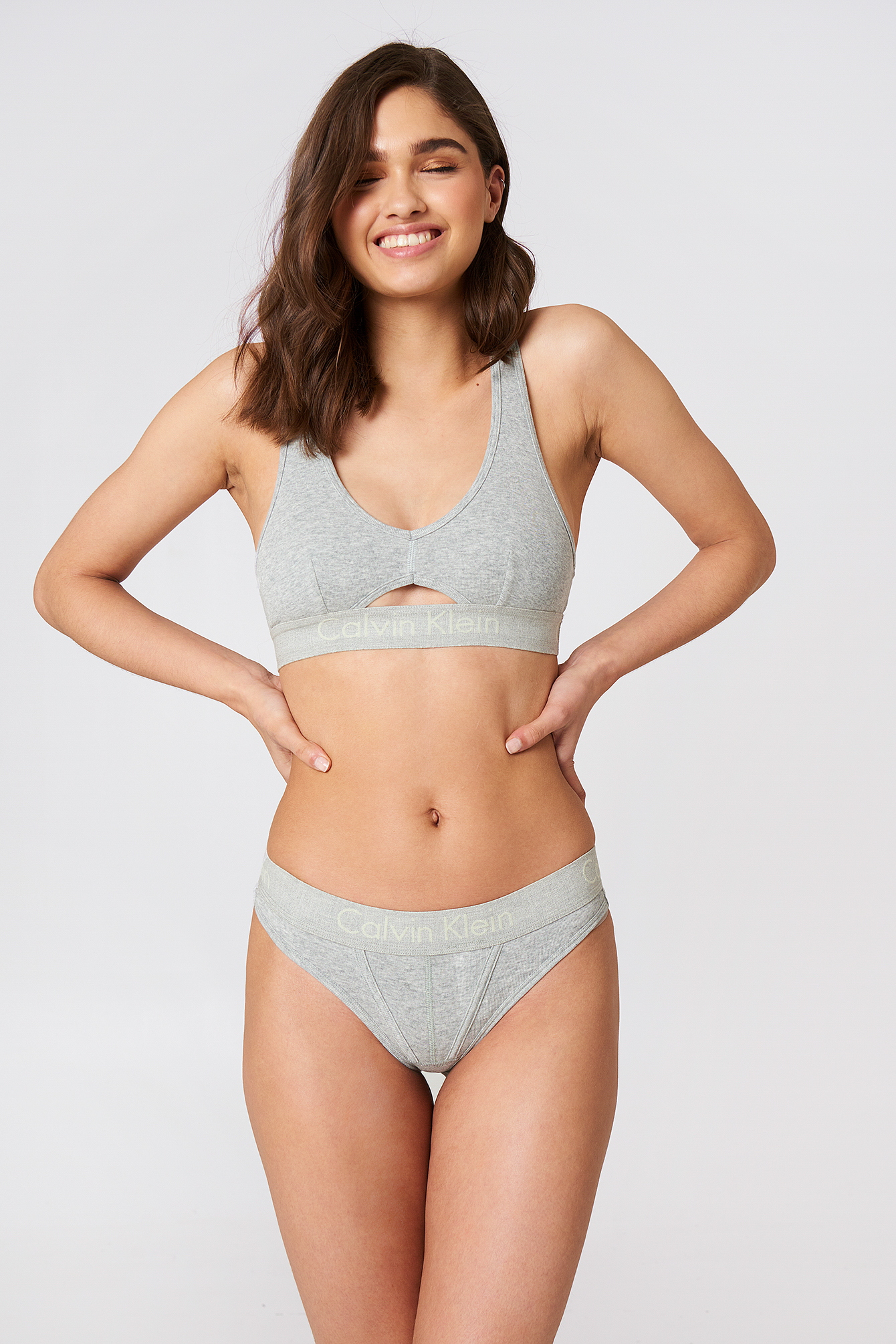 Unlined Wirefree Bralette Grey