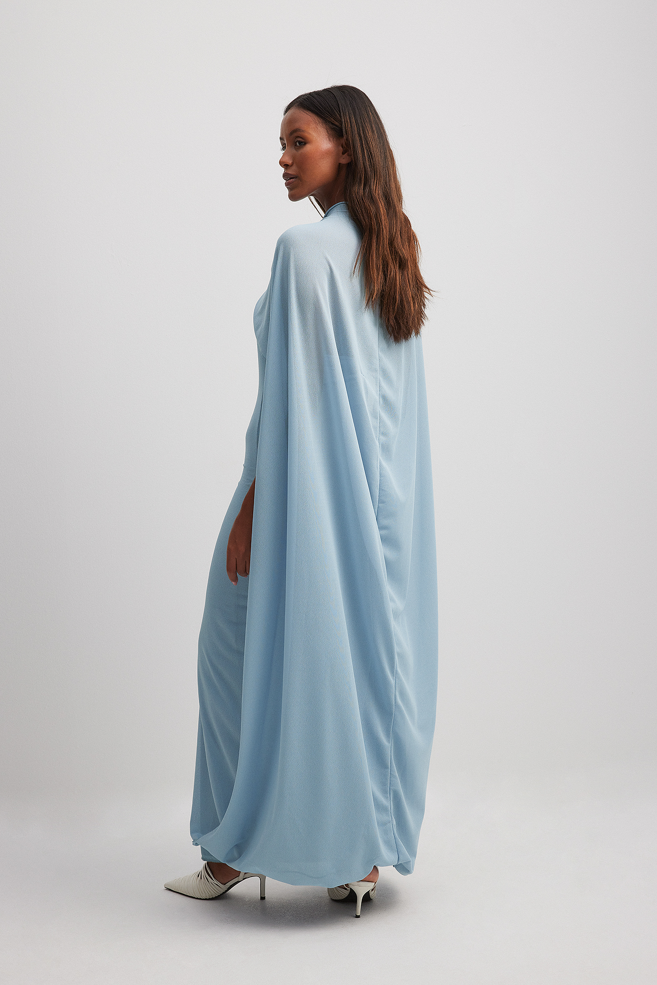 Cape Maxi Dress Blue | NA-KD