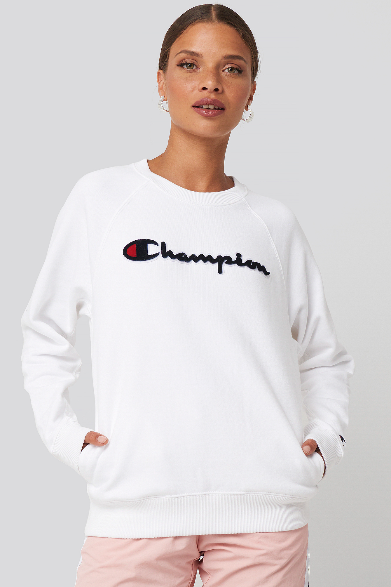 Crewneck Sweatshirt 111966 White | na-kd.com