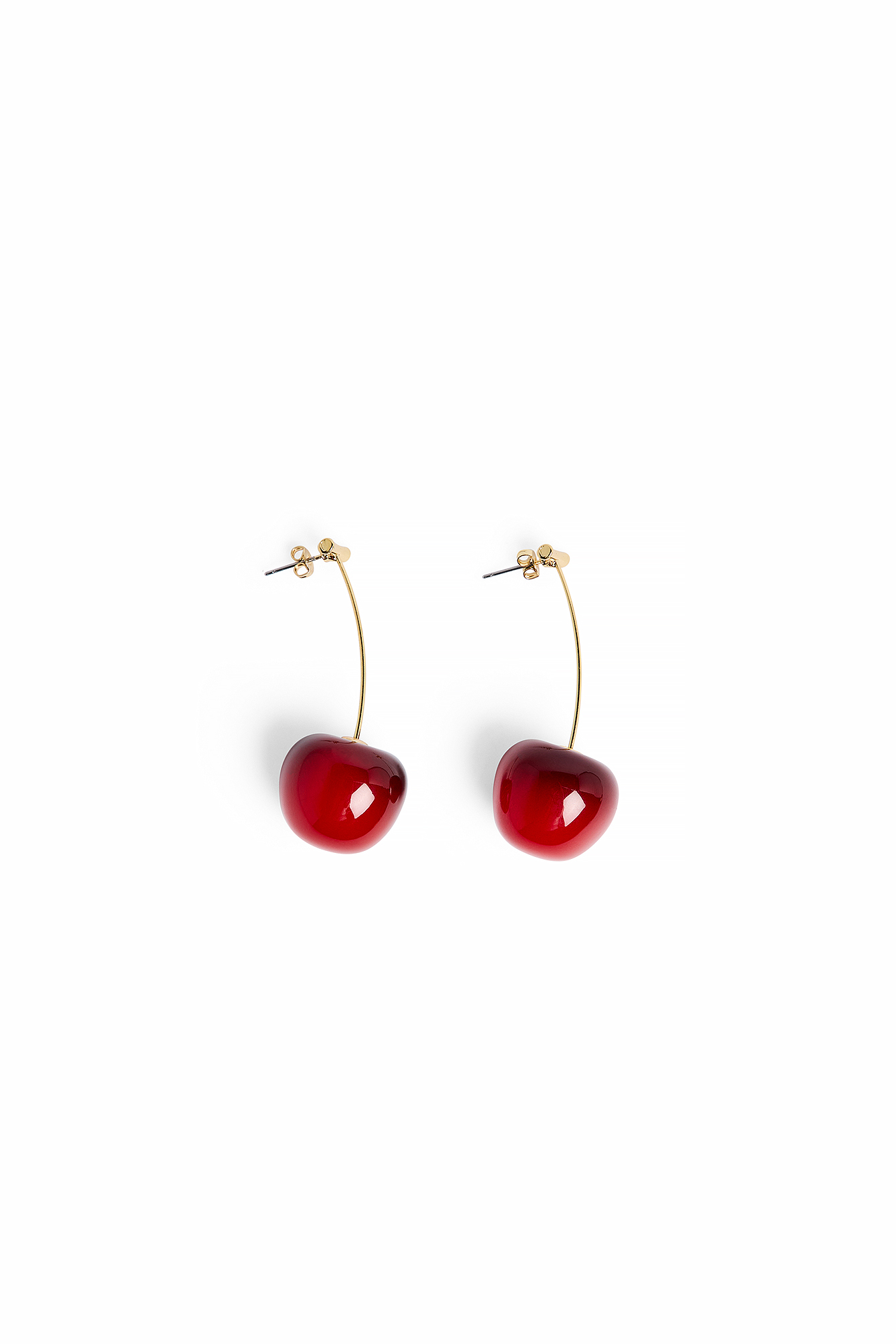 Cherry Dangle Earrings Red | NA-KD