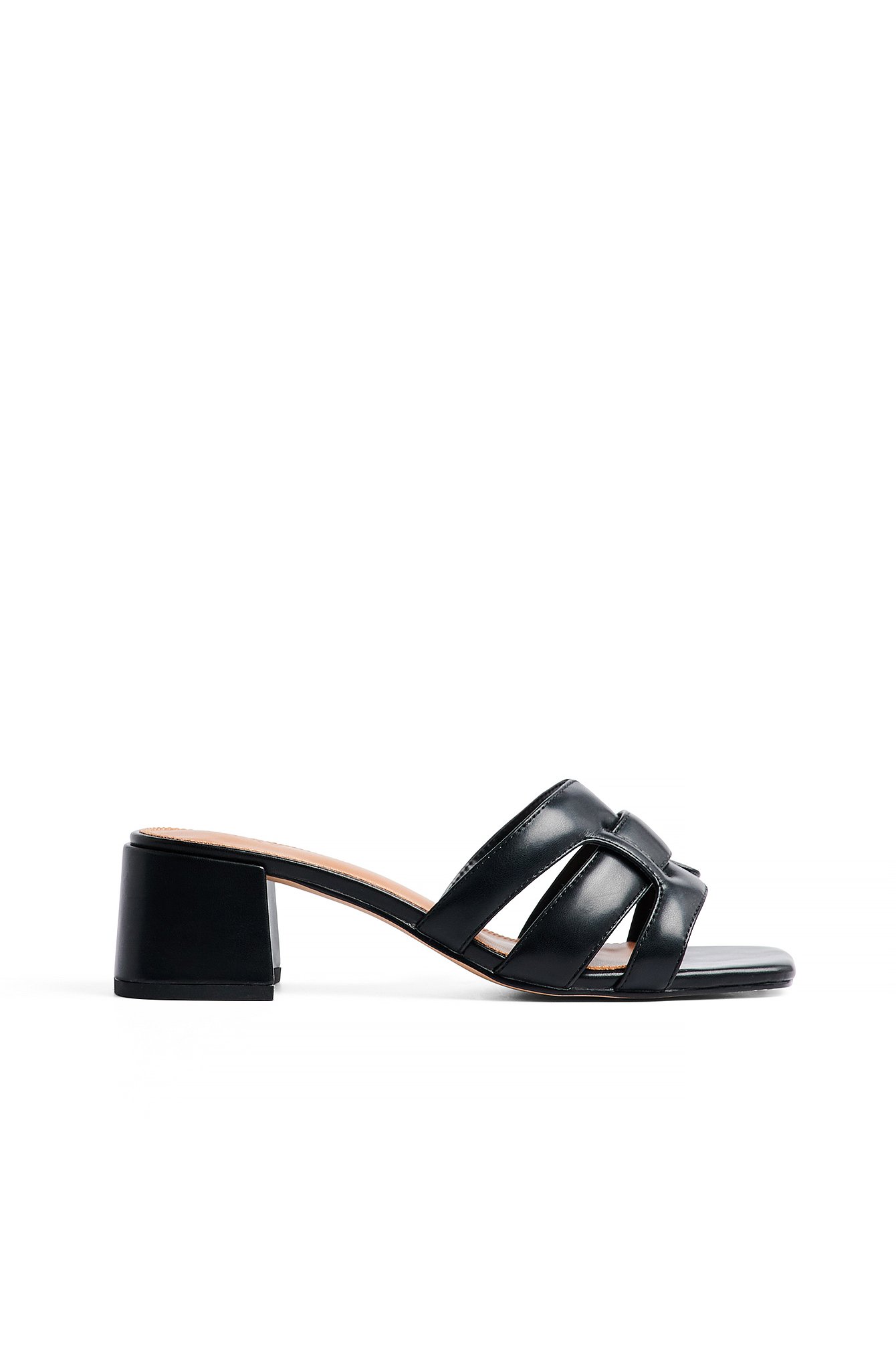 Crossed Straps Mules Black | NA-KD