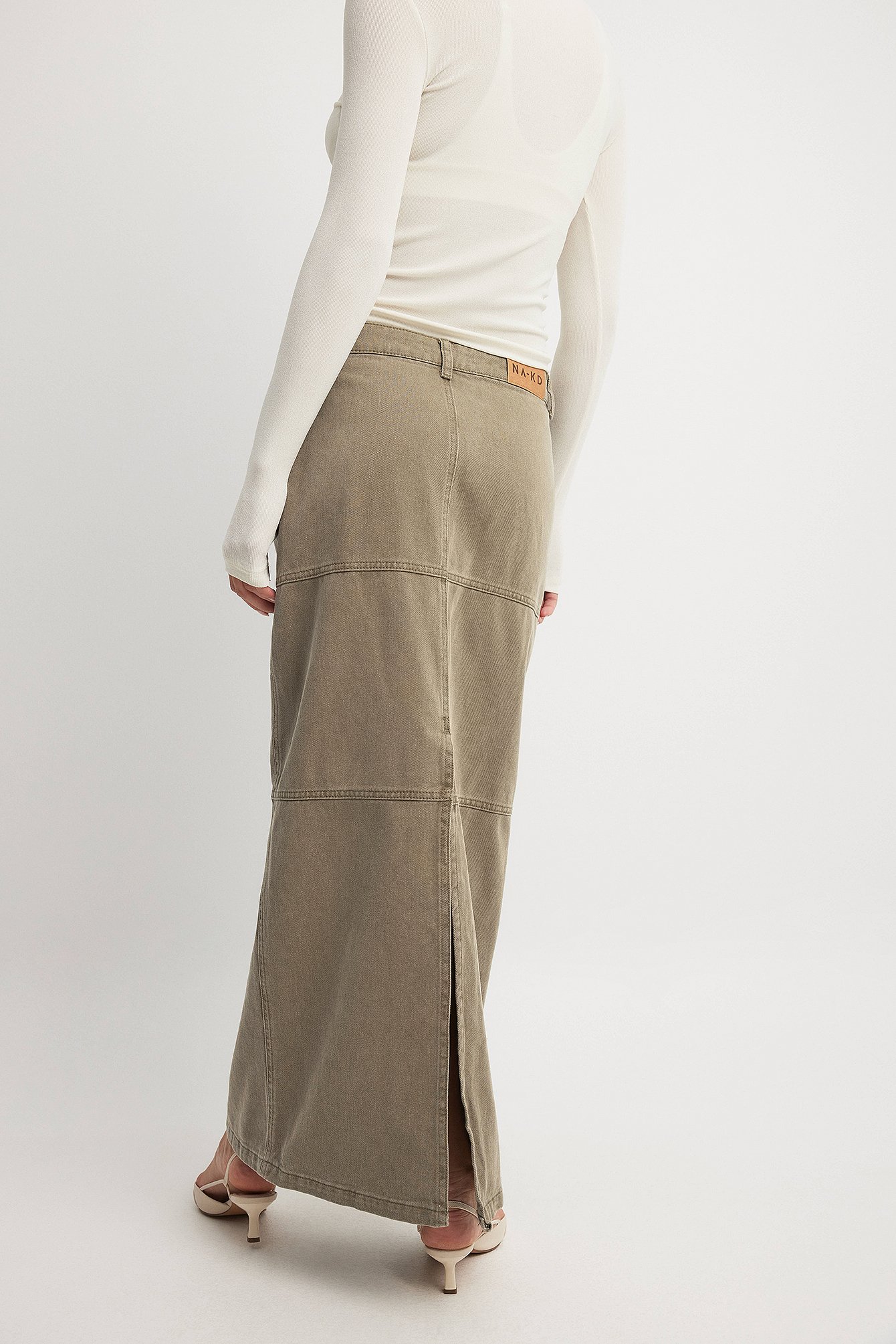 Linen jeans outlet skirt