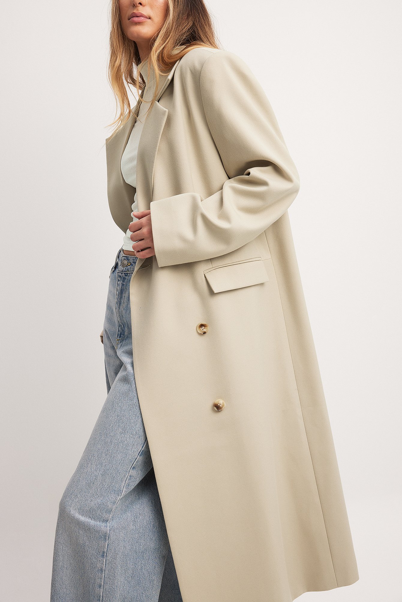 Double Breasted Trenchcoat Beige | NA-KD