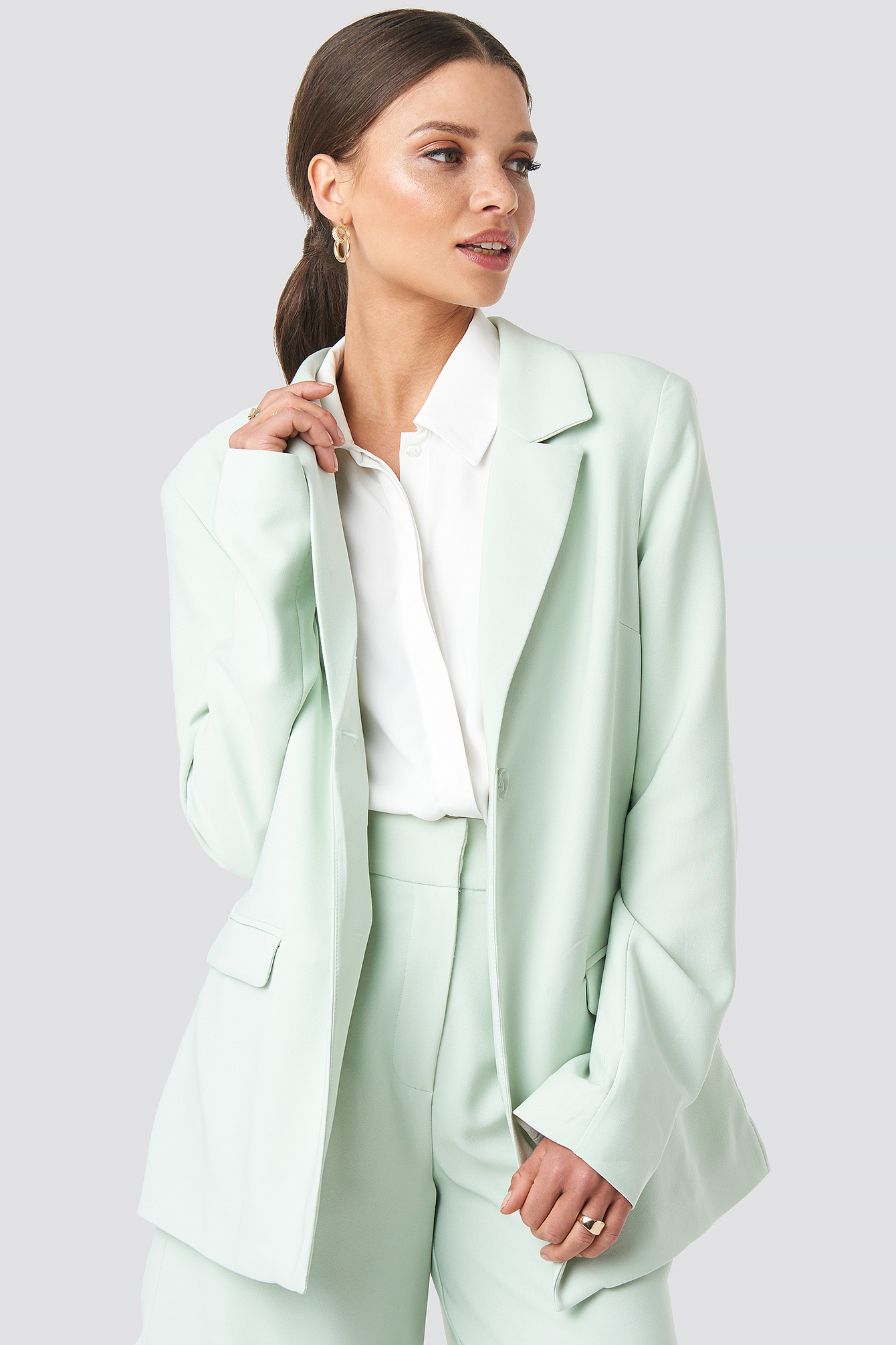 mint green sports coat