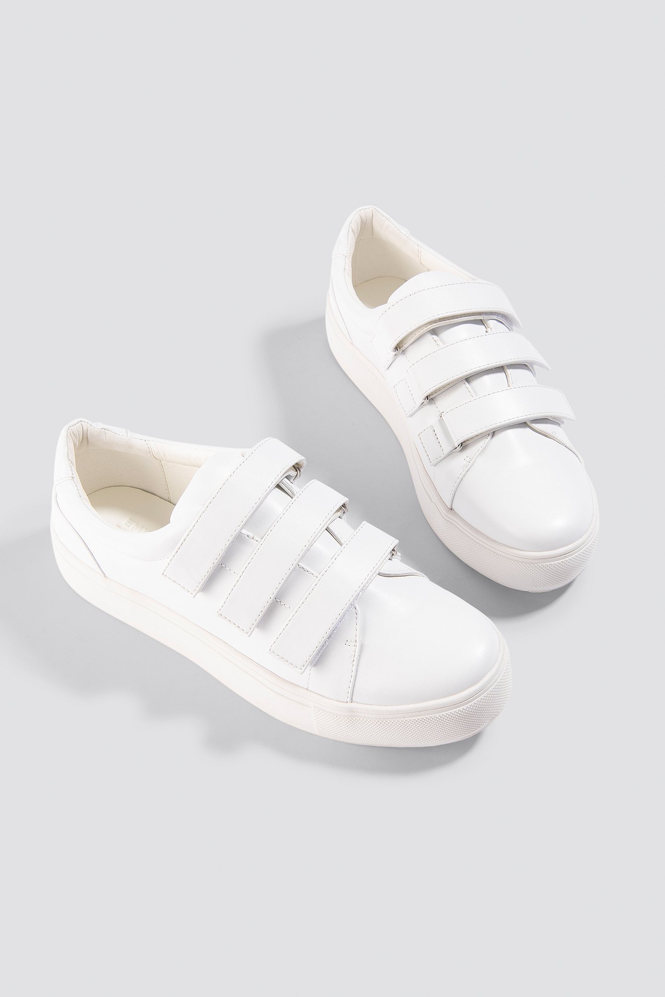 Patent Velcro Sneaker White | na-kd.com