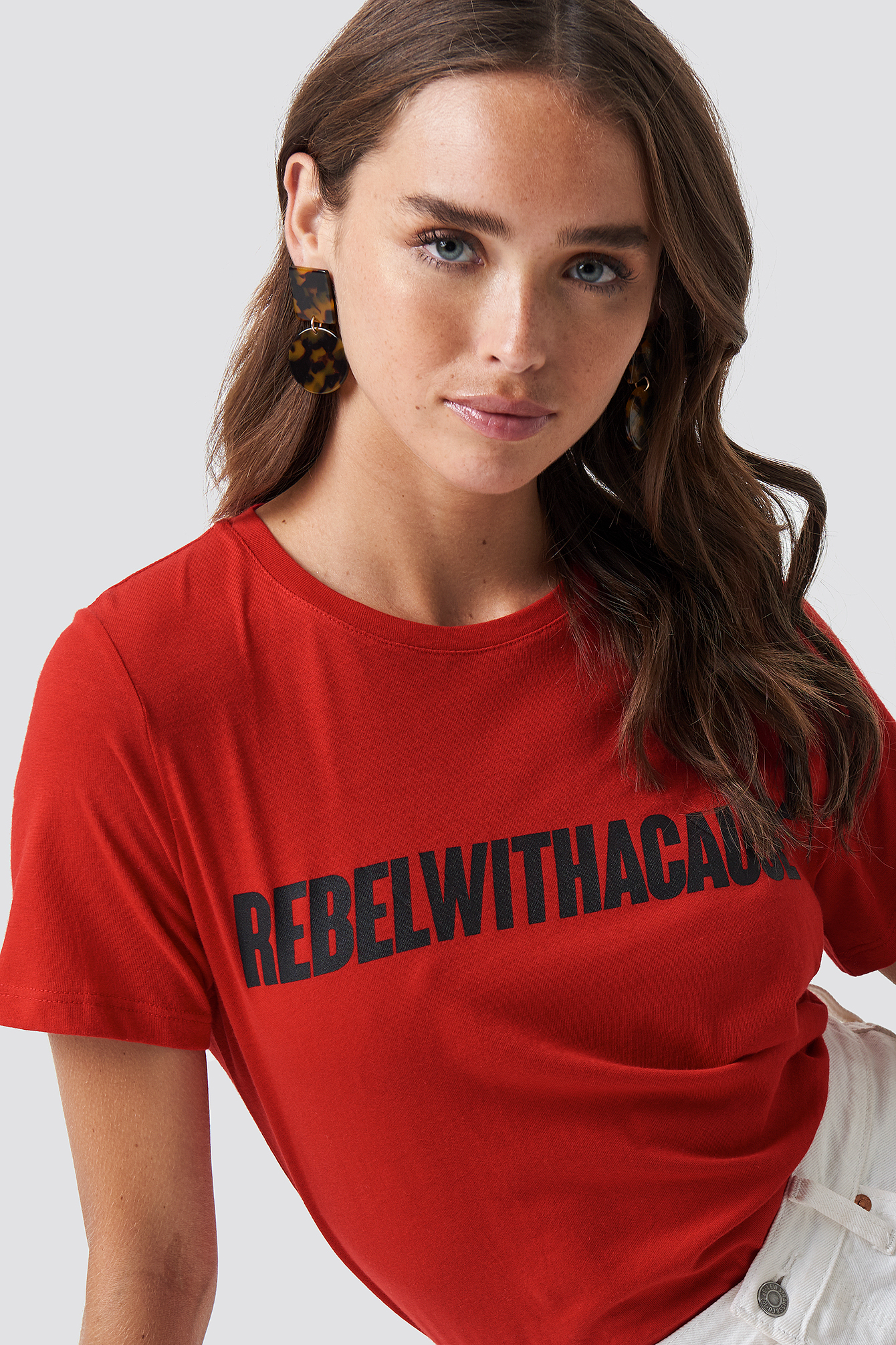 Rebel Tee Red | NA-KD