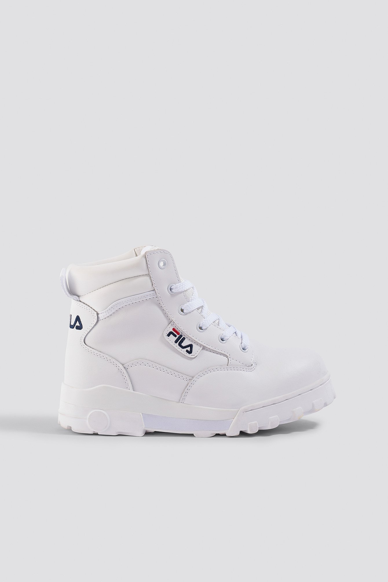 fila mid ankle sneakers white