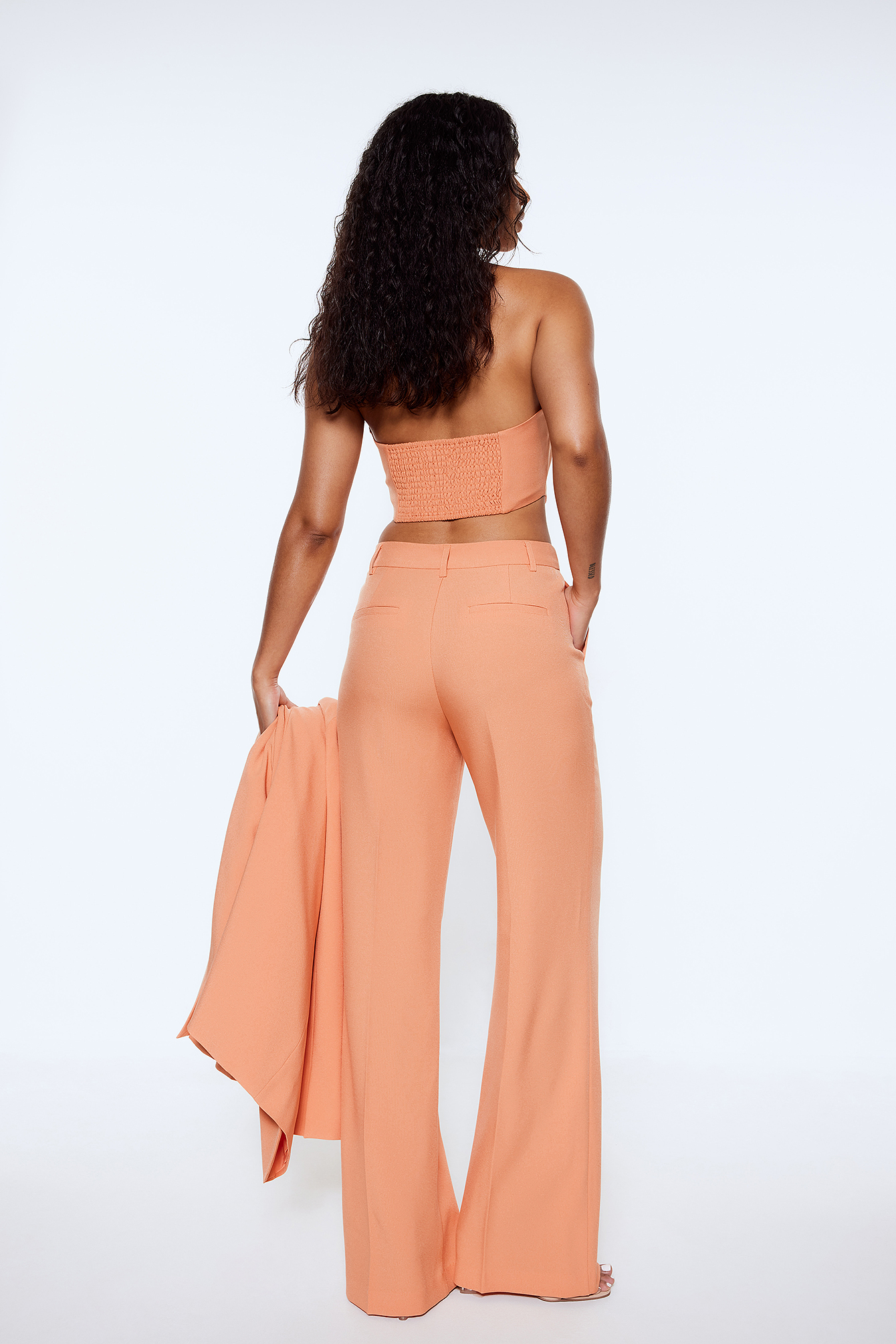 Jersey Slim Fit Flare Trousers