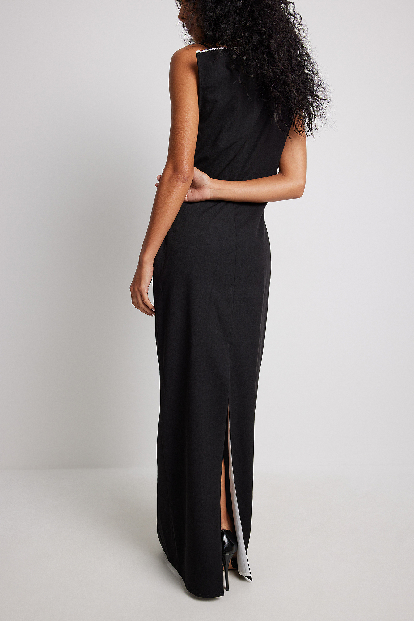 Folded Seam Detail Dress Black | na-kd.com