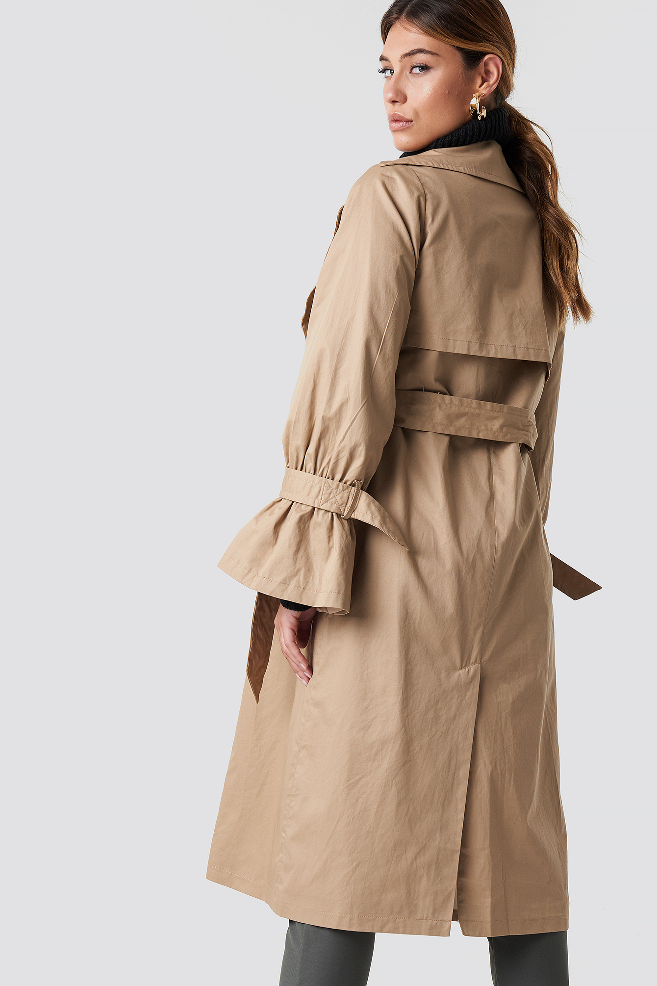 Stone Trench Coat Stone | na-kd.com