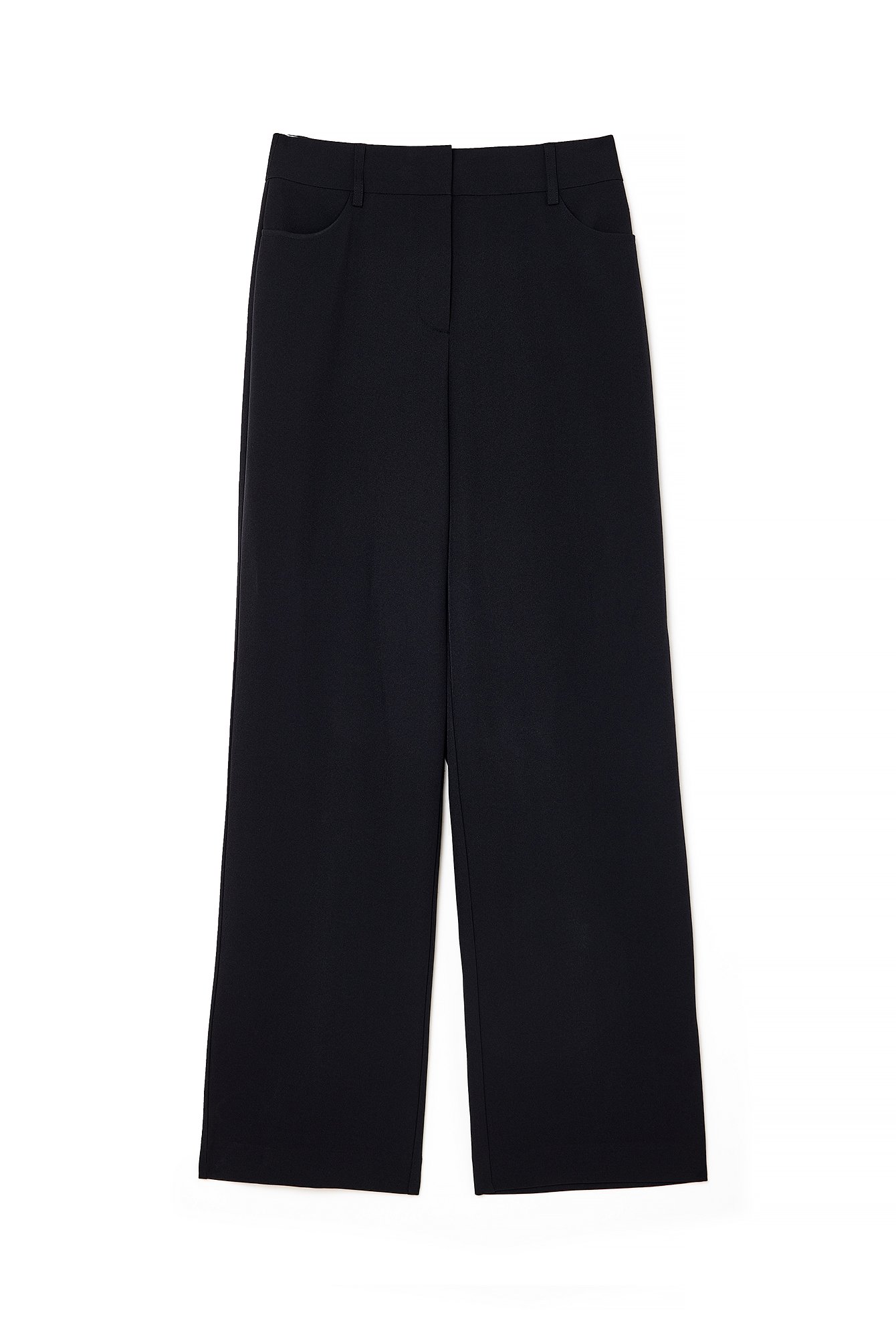 High Waist Regular Suit Pants Black | NA-KD