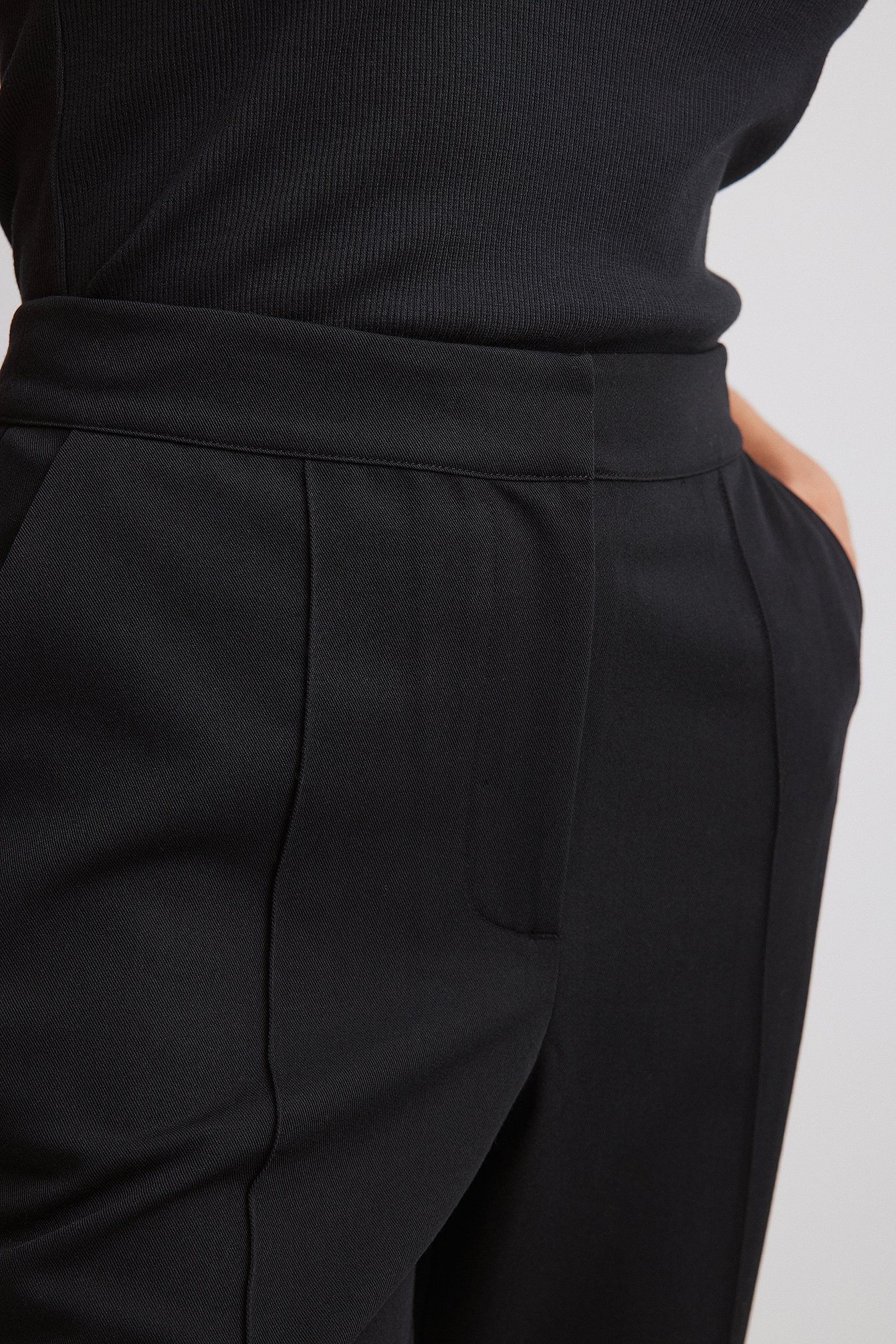 Highwaist Flared Trousers Black