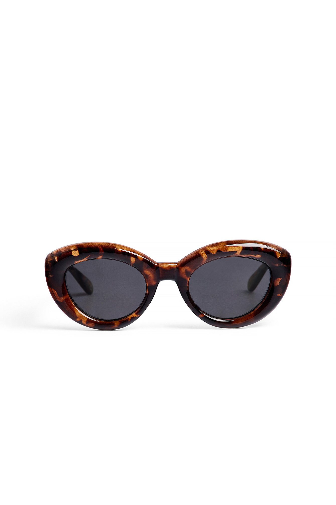 Inflated Cateye Sunglasses Brown | NA-KD