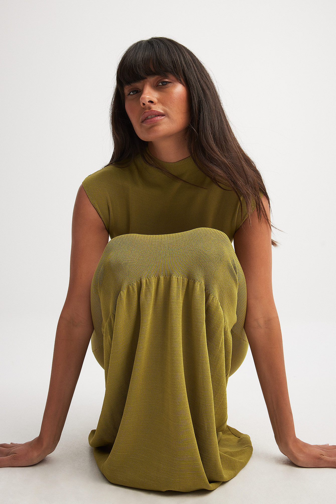 Ribbed Low Neck Knotted Green Top & Leggings Co-Ord – Uniquely Sophia's