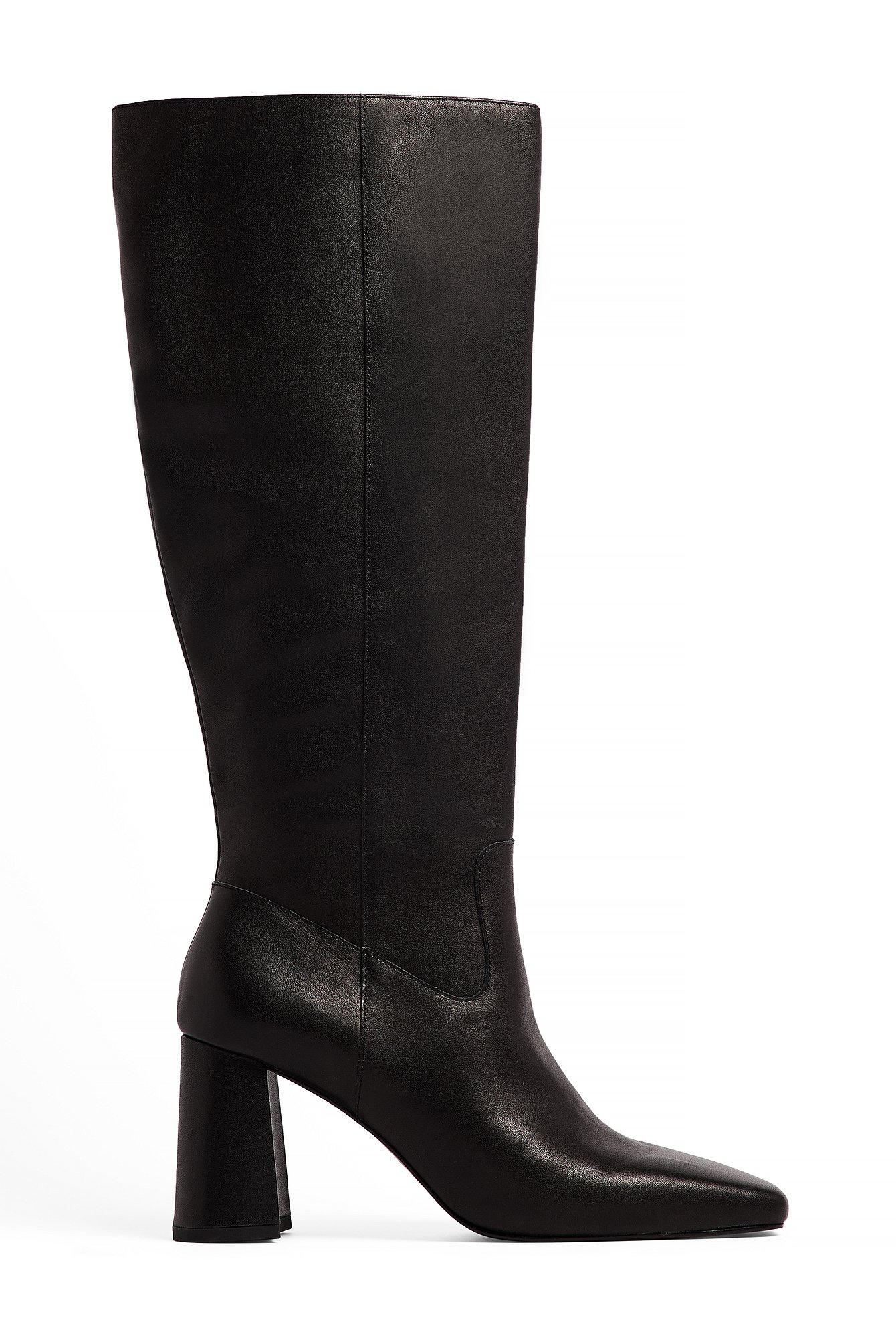 Camille Charriere x NA-KD Leather Shaft Boots - Leather Shoes - Black - EU 36 - NA-KD / NAKD