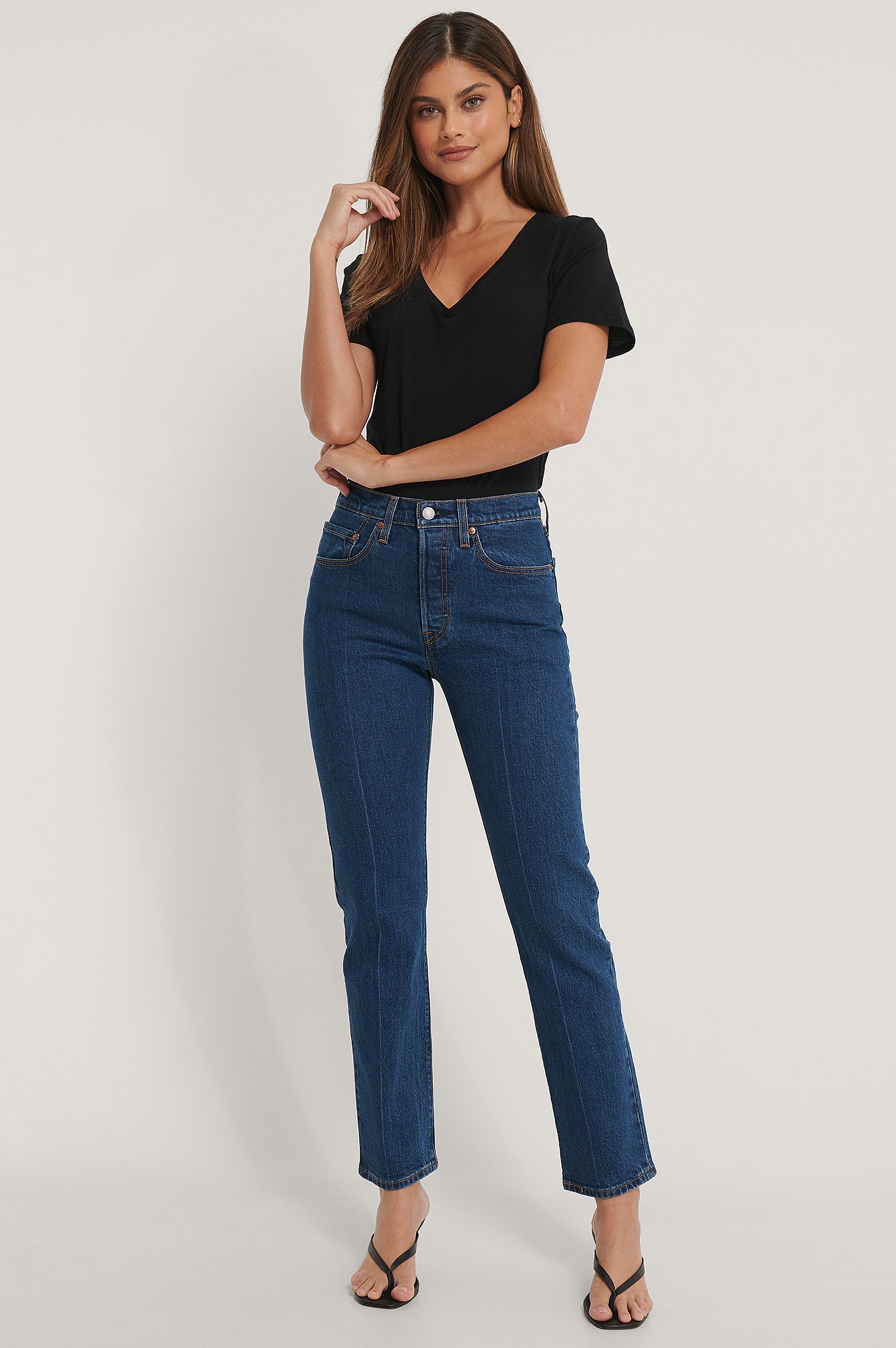 denizen black skinny jeans