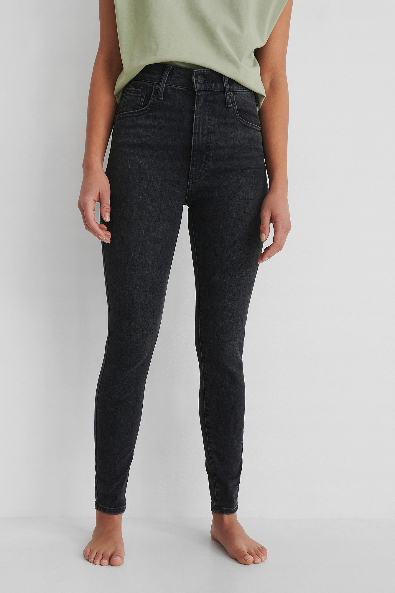 levi's mile high super skinny black haze