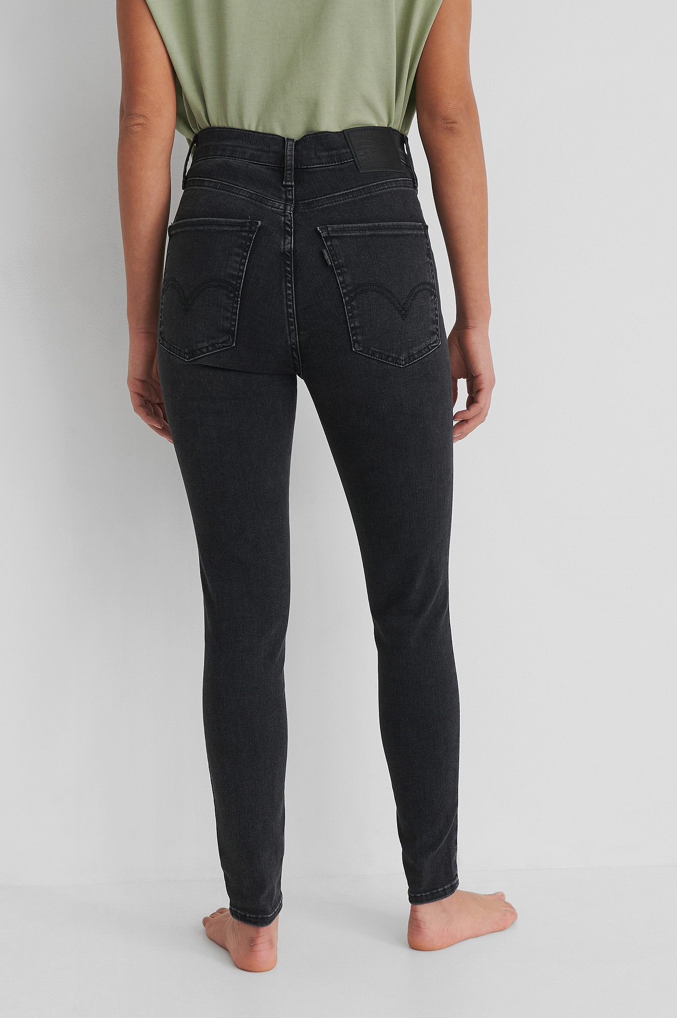 levi's mile high super skinny black haze