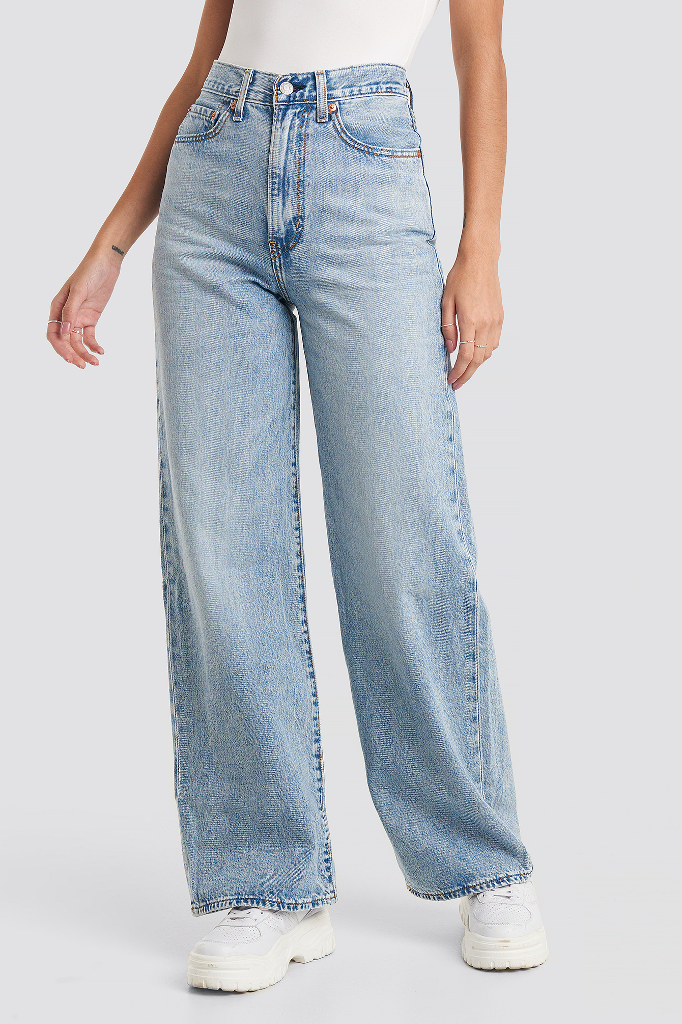 ribcage wide leg jeans