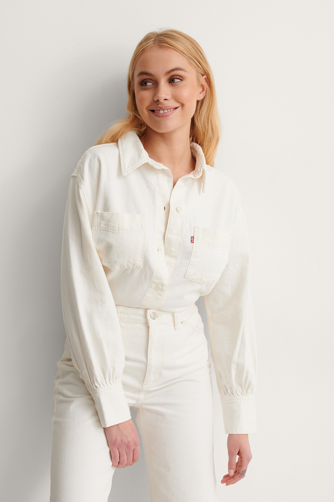 zoey pleat utility shirt