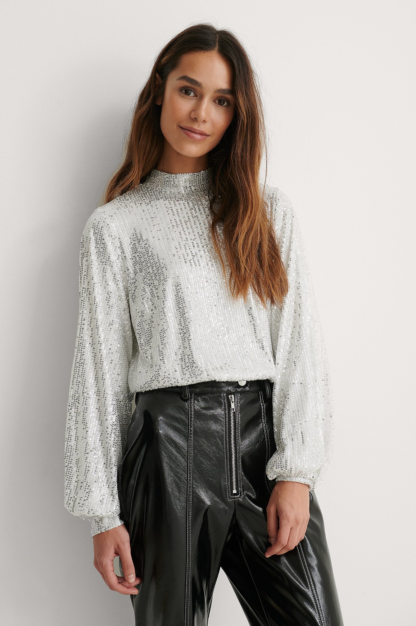 Editor legaal marionet Blouse Zilver | NA-KD