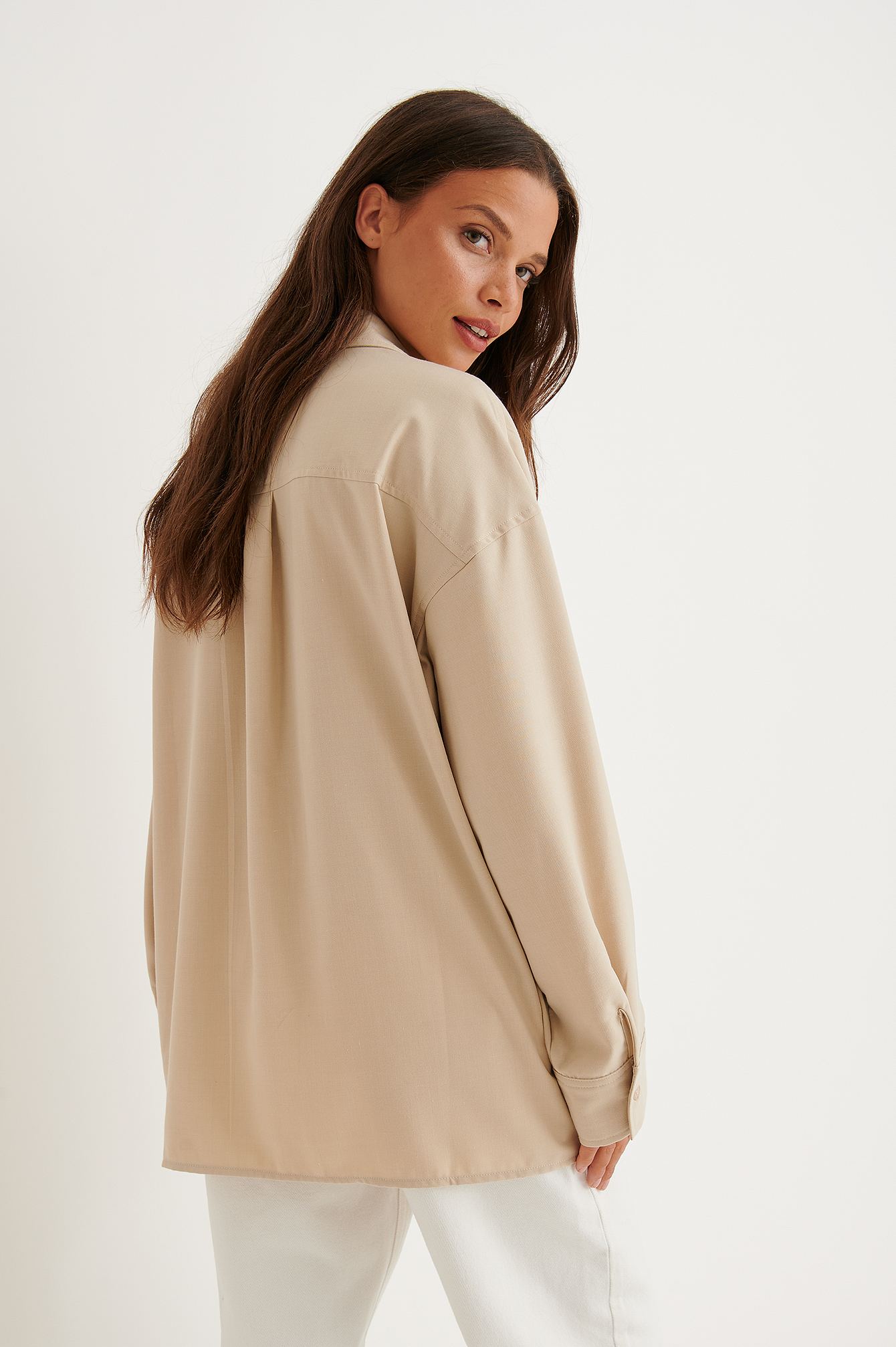 Loose Fit Shirt Beige | Na-kd.com