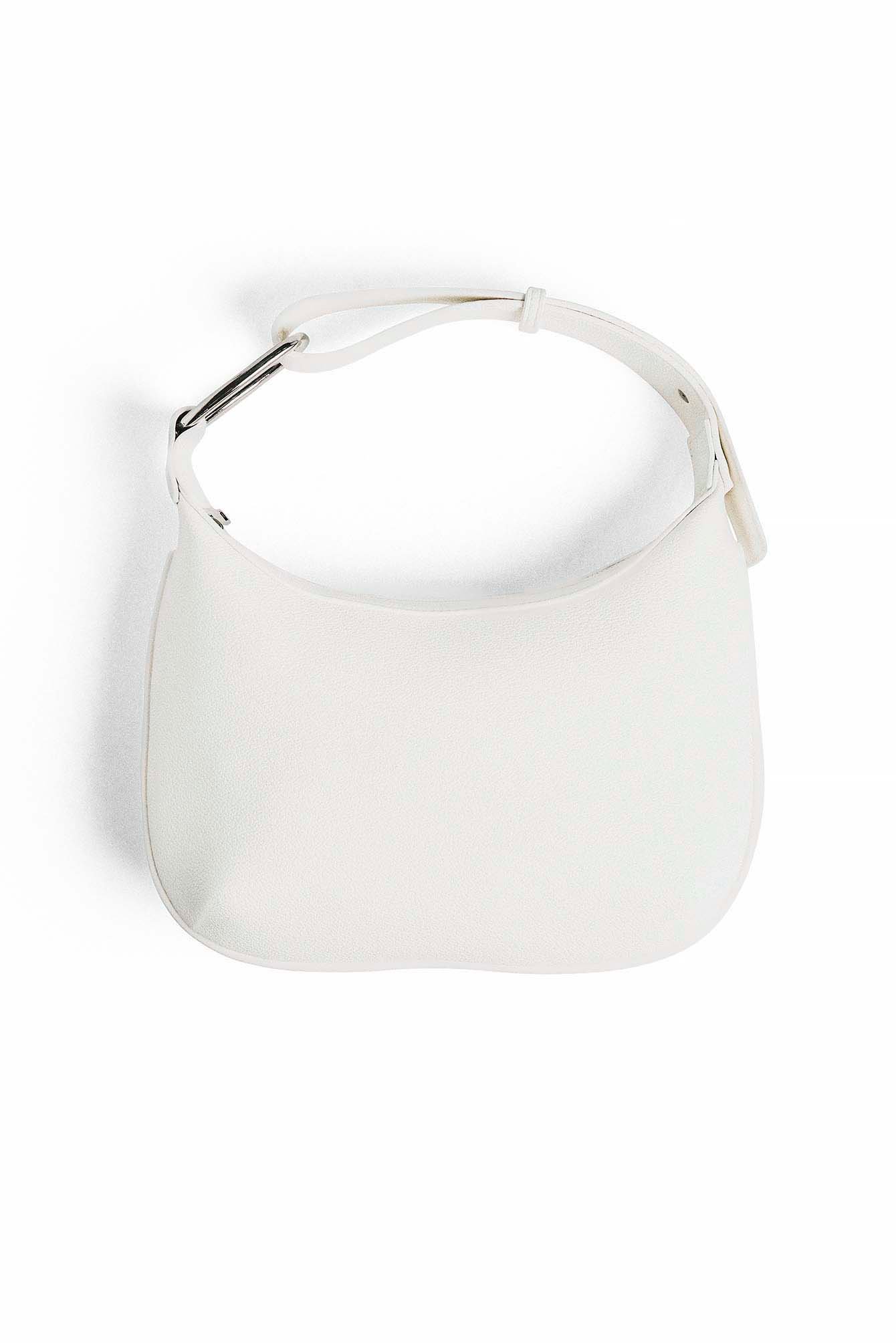 NA-KD Abgerundete Mini-Handtasche - White