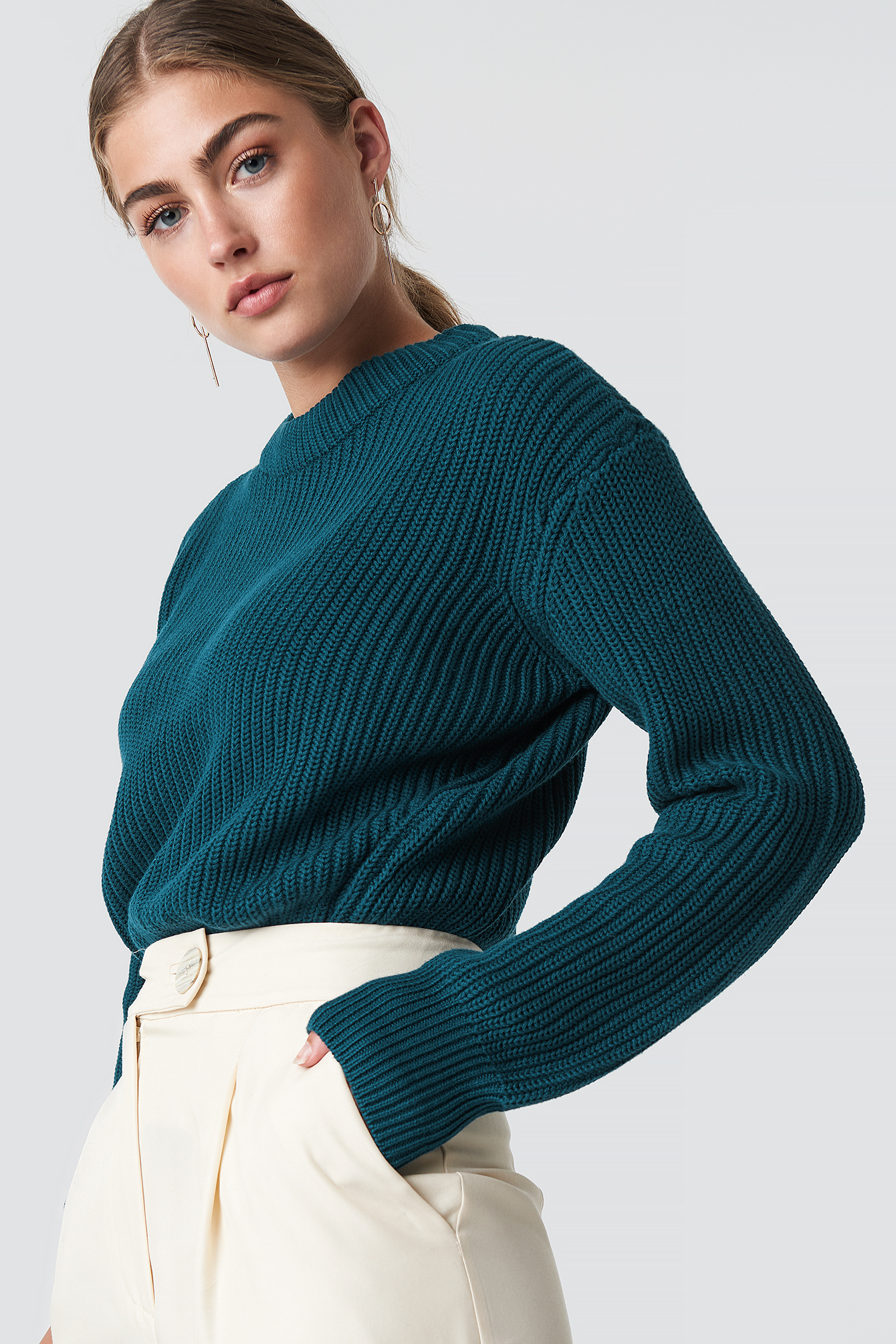 Mikala Jumper Green | NA-KD