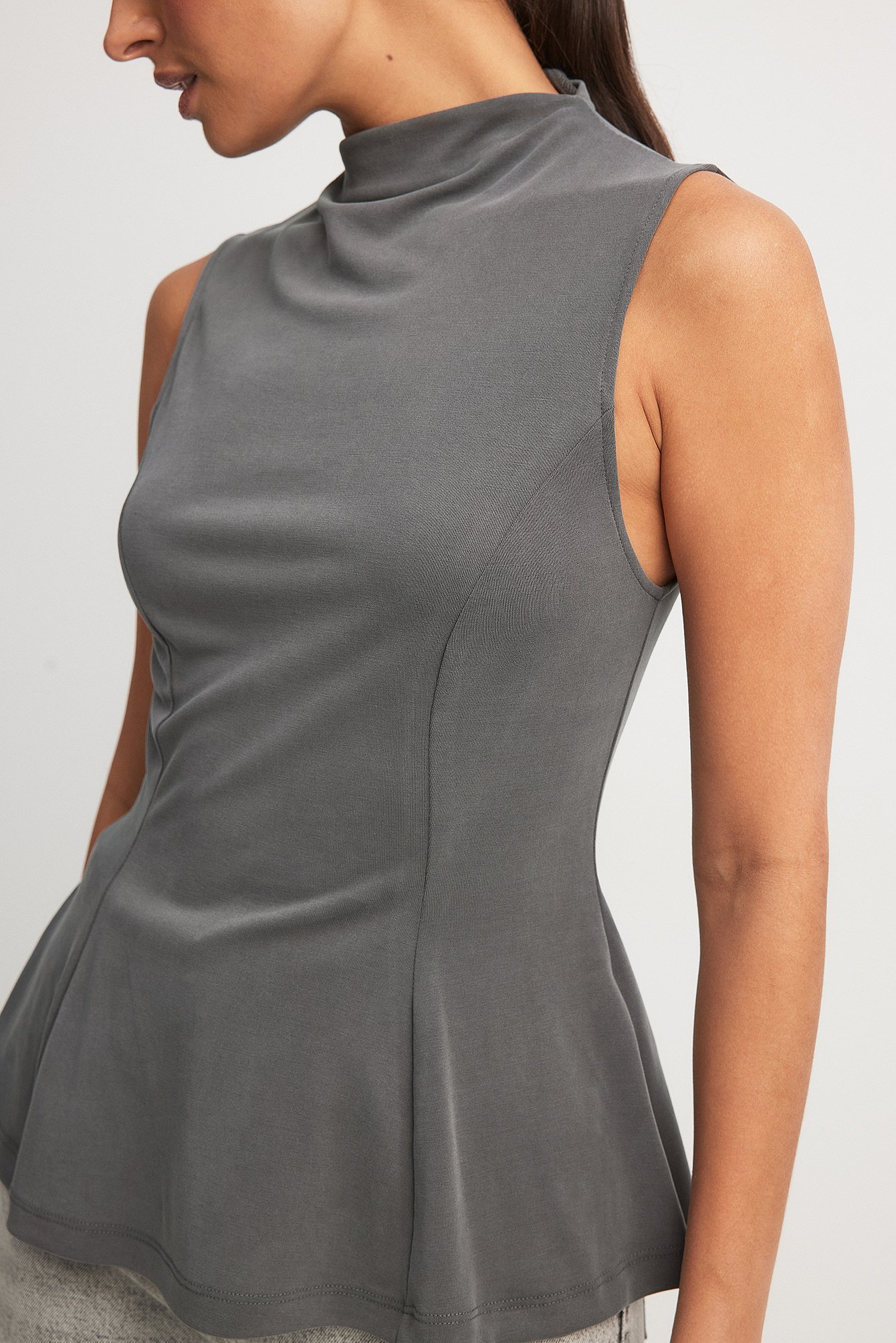 NA-KD Modal-Oberteil - Grey