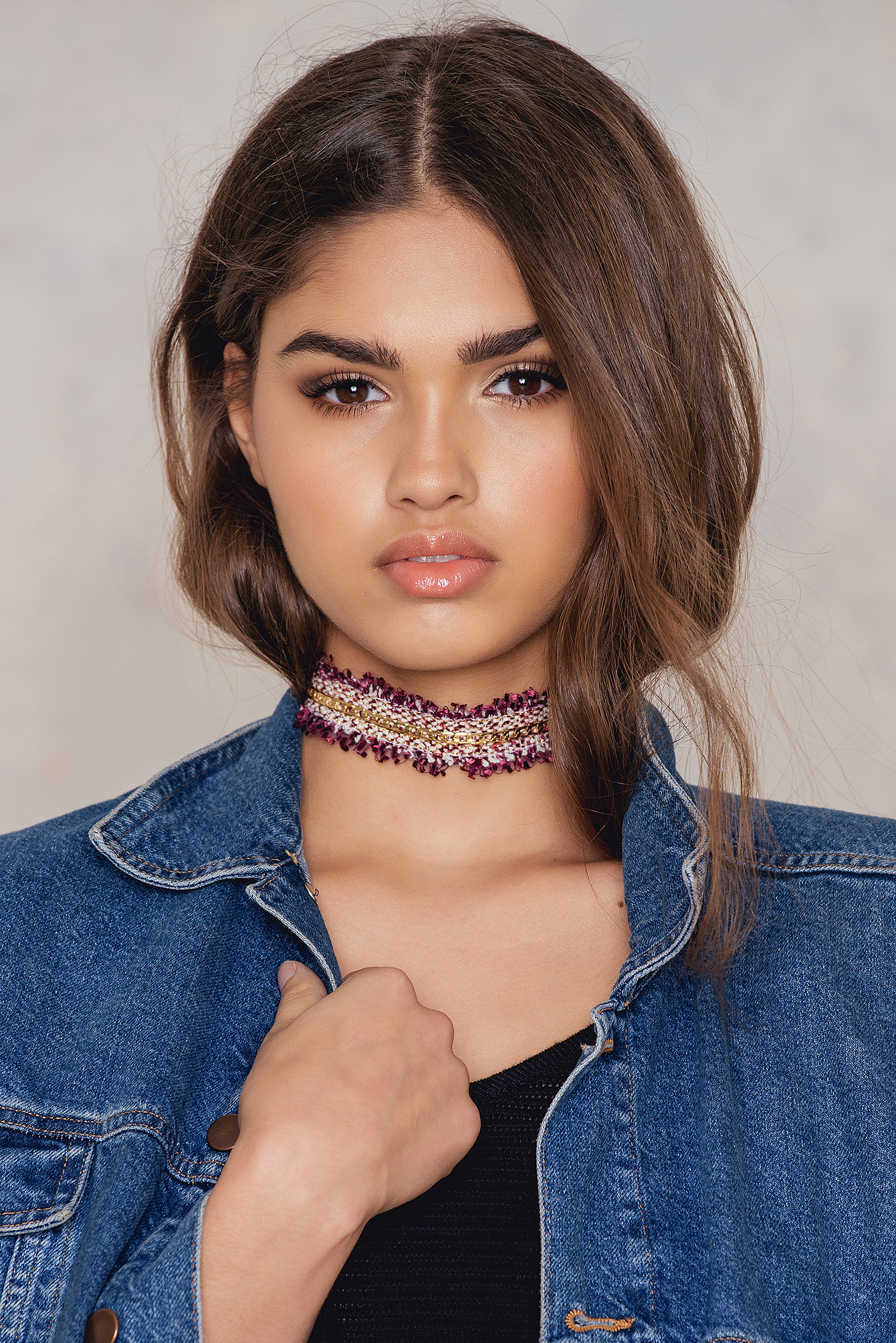 Woven Choker with Chain Multicolor | NA-KD