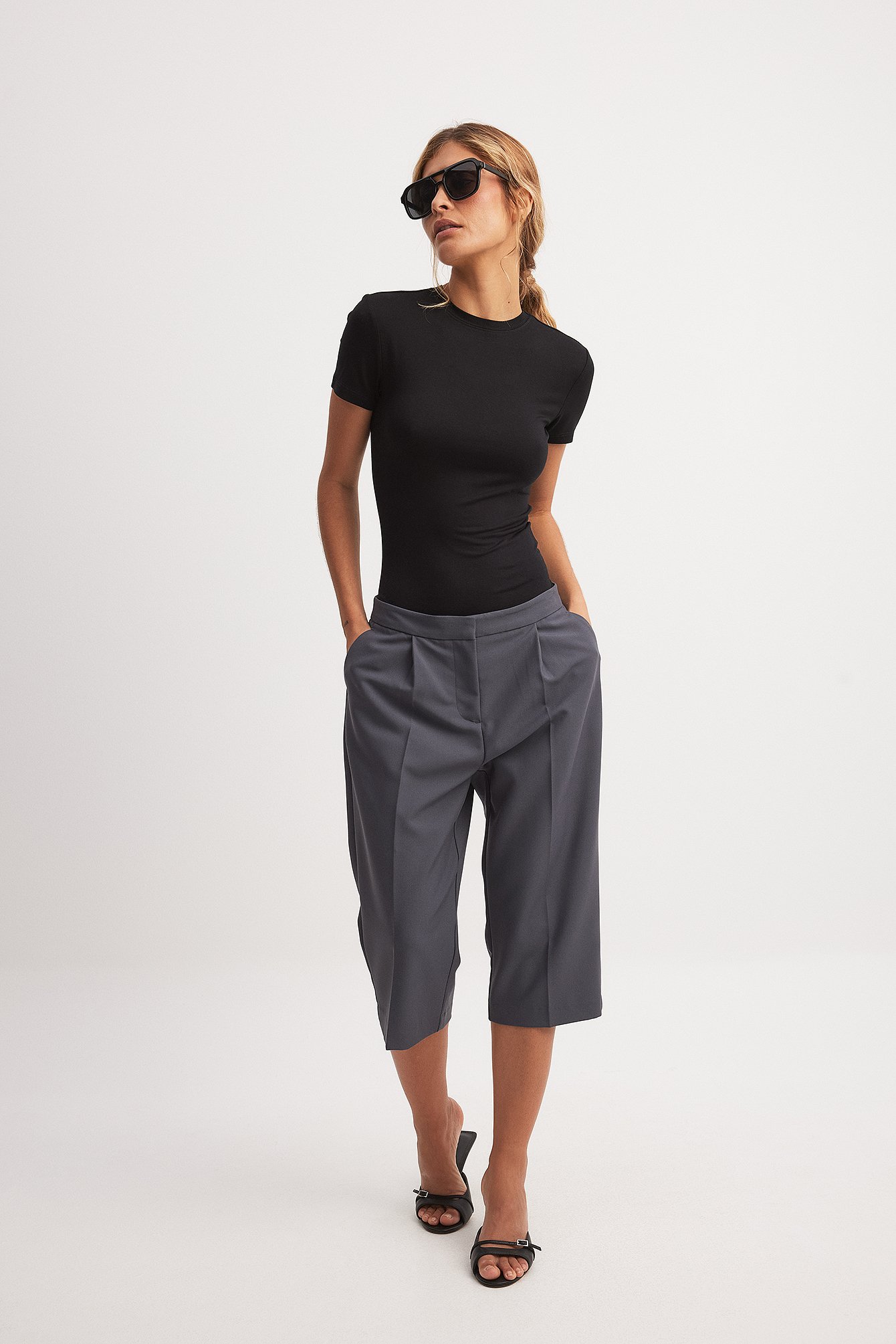 NA-KD Caprihose - Grey