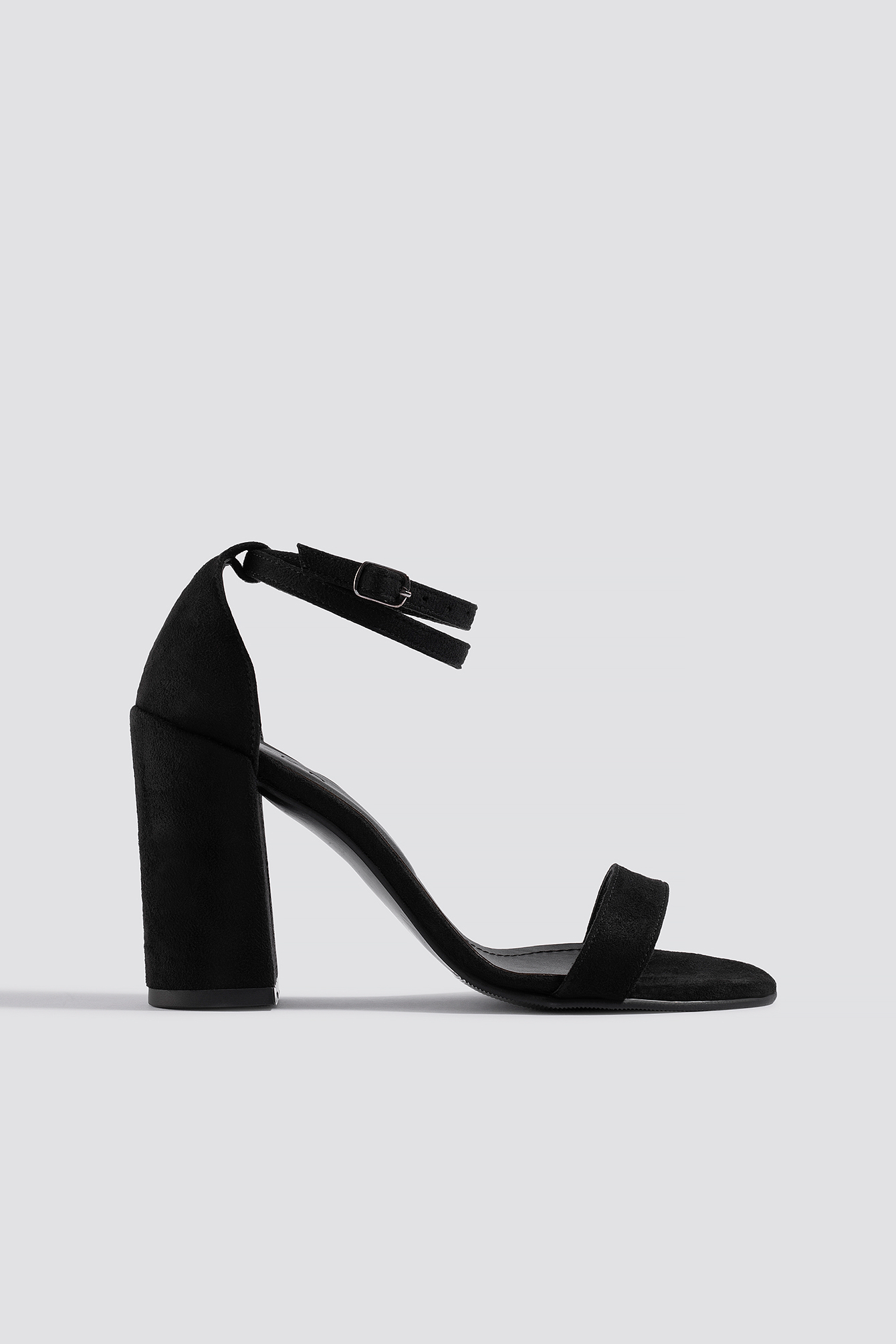 Basic Block Heels Black