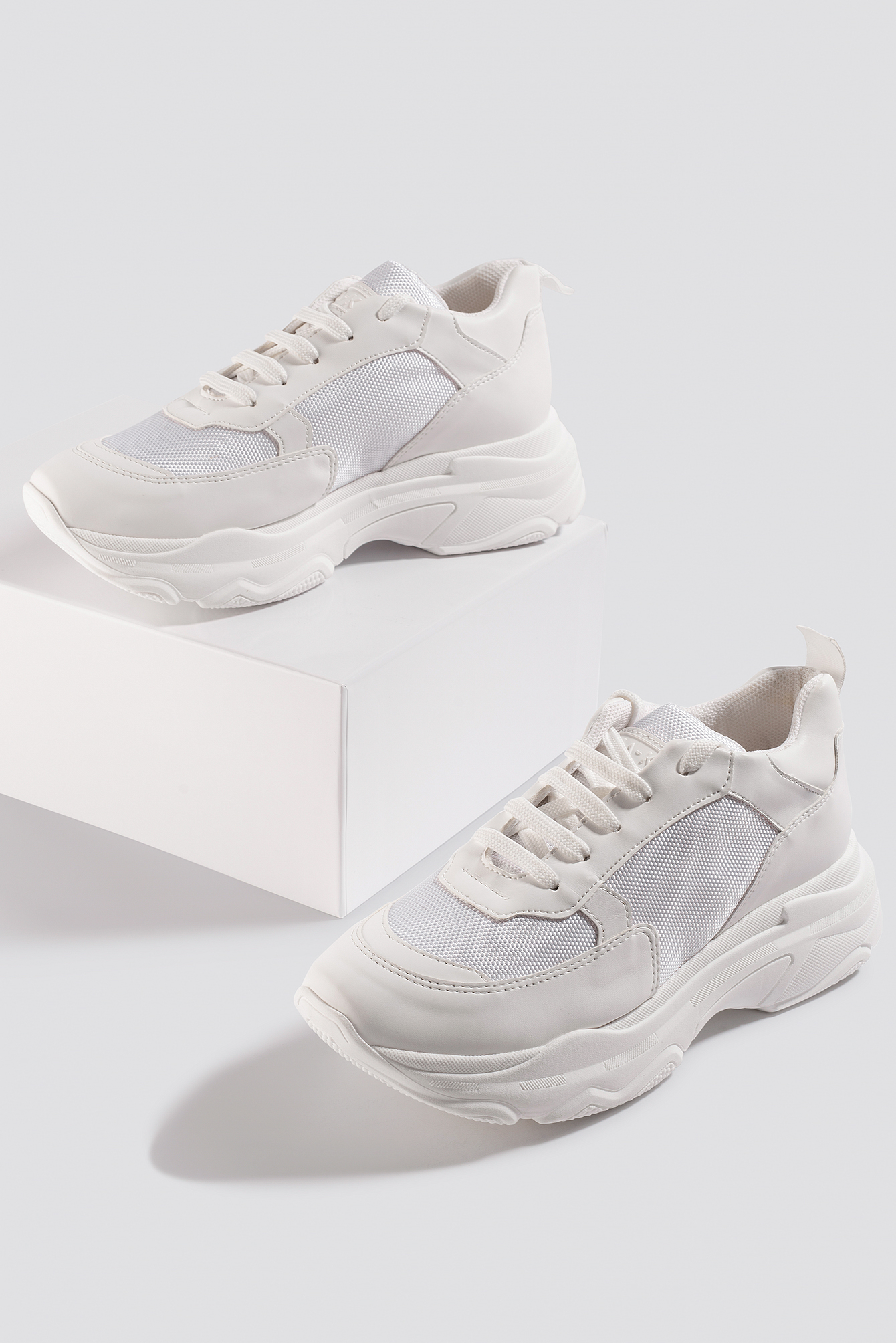 Basic Chunky Trainers White | na-kd.com