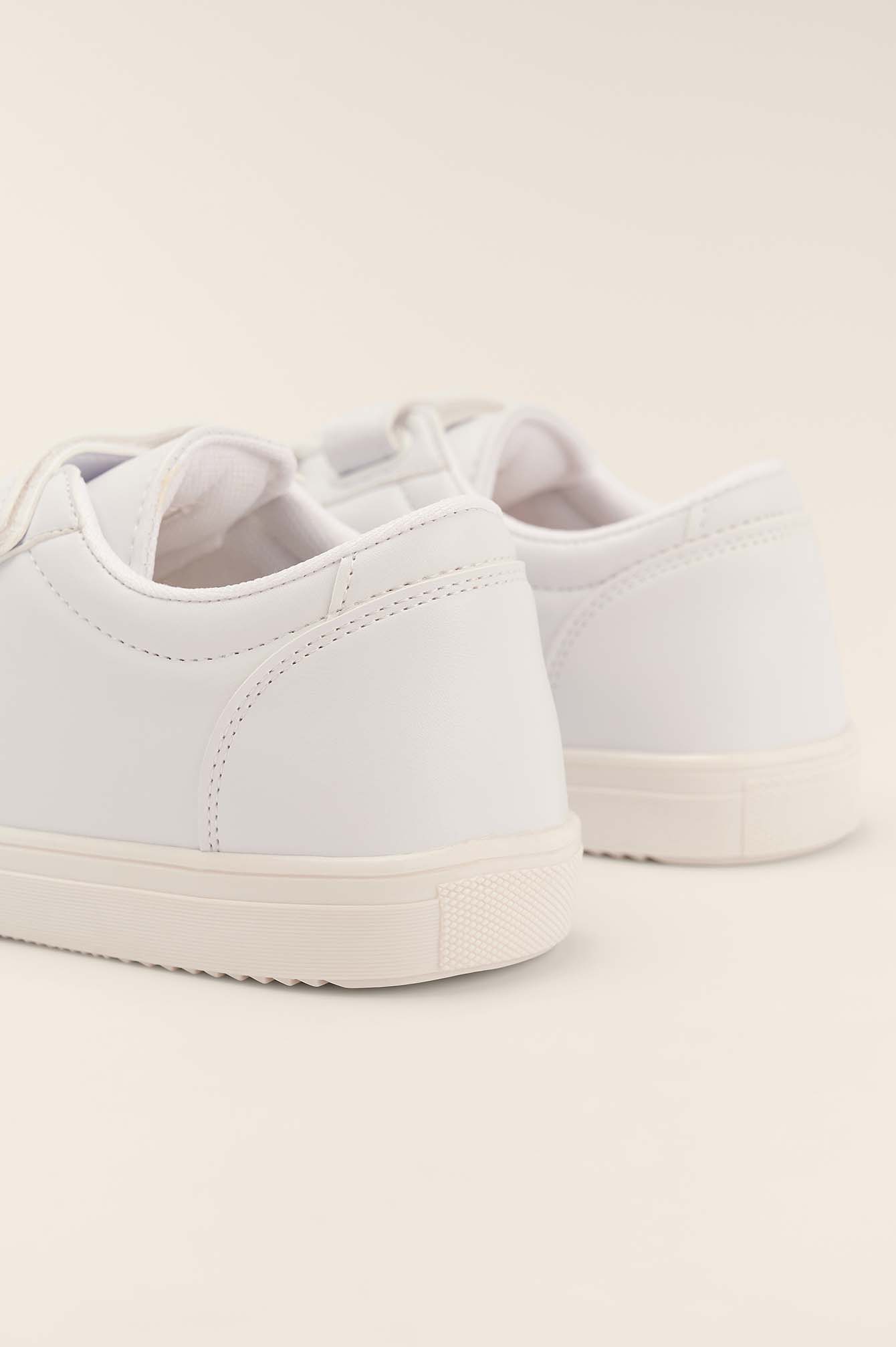 Basic Velcro Trainers White | na-kd.com