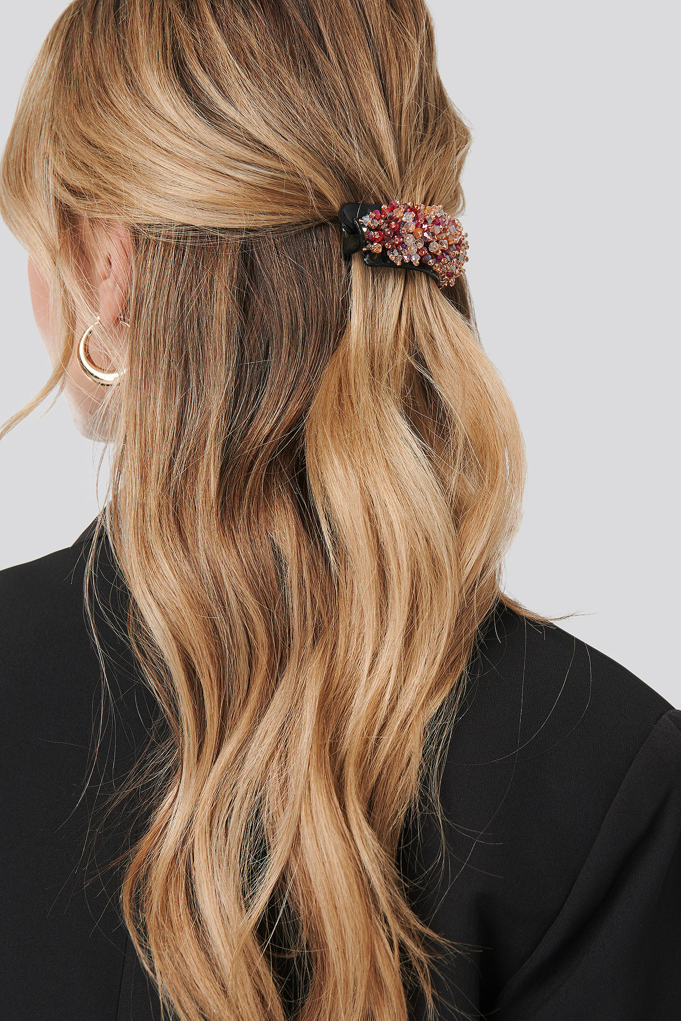 Beaded Rounded Hairclip Multicolor | NA-KD