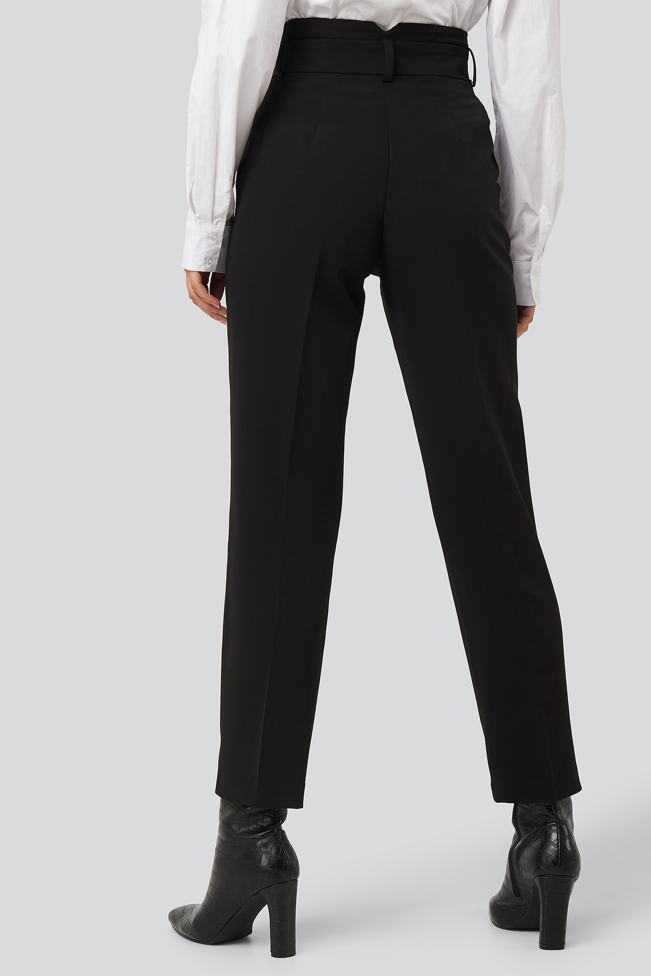 Belted Suit Pants Black | na-kd.com