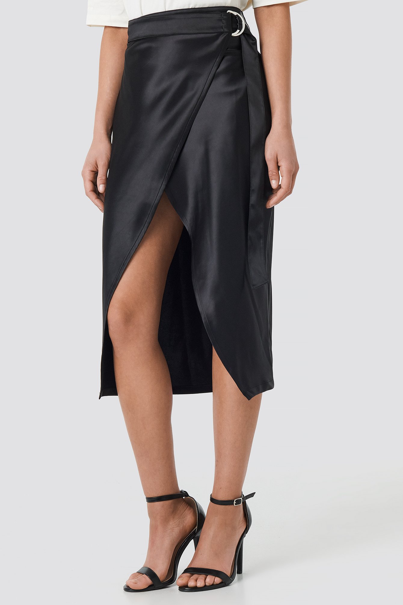 Belted wrap 2025 midi skirt