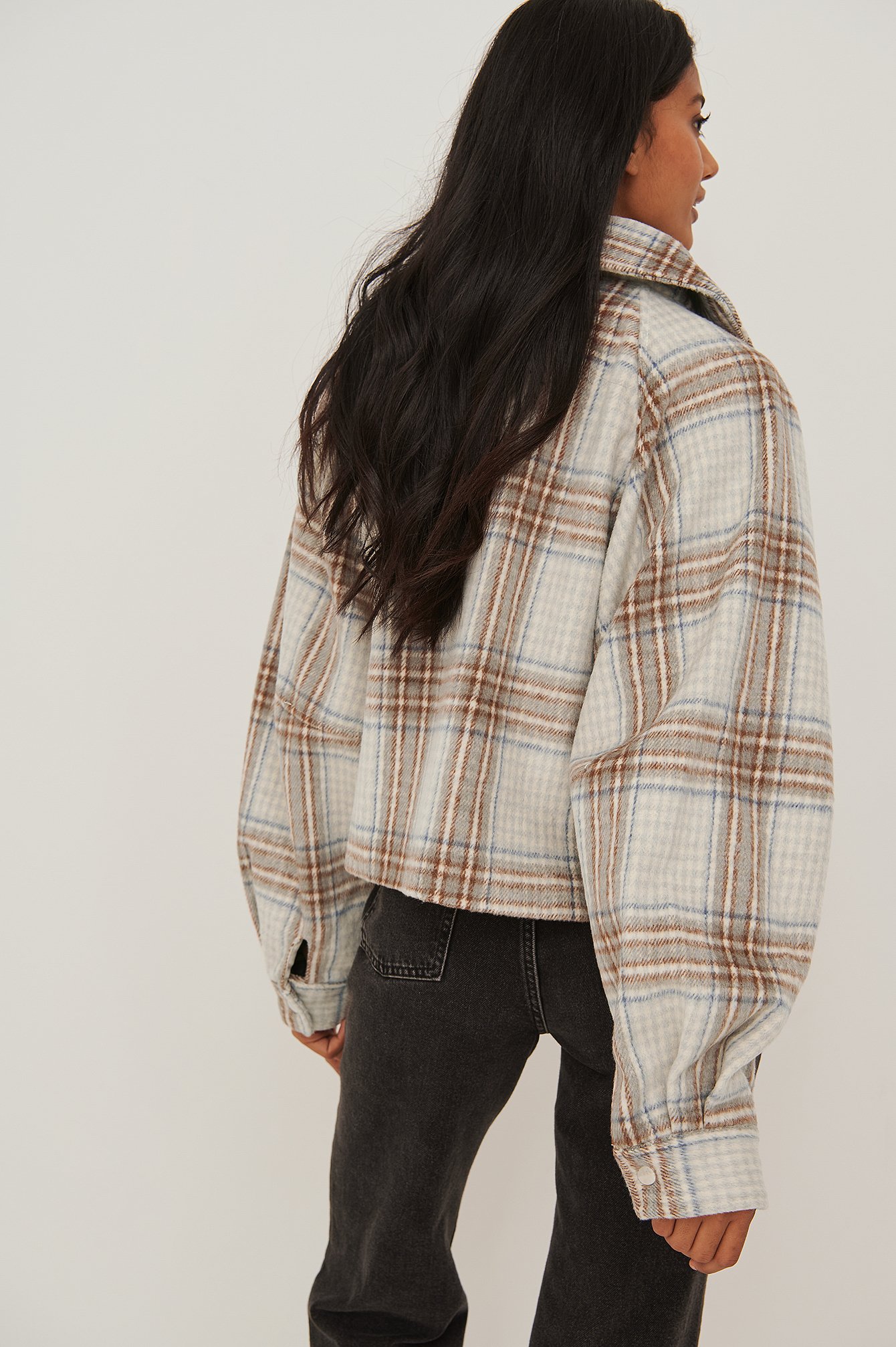 mattie plaid bomber jacket