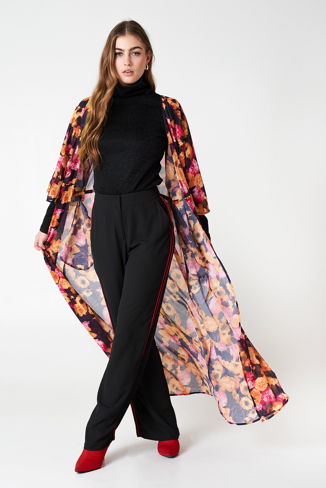 Long deals chiffon coats