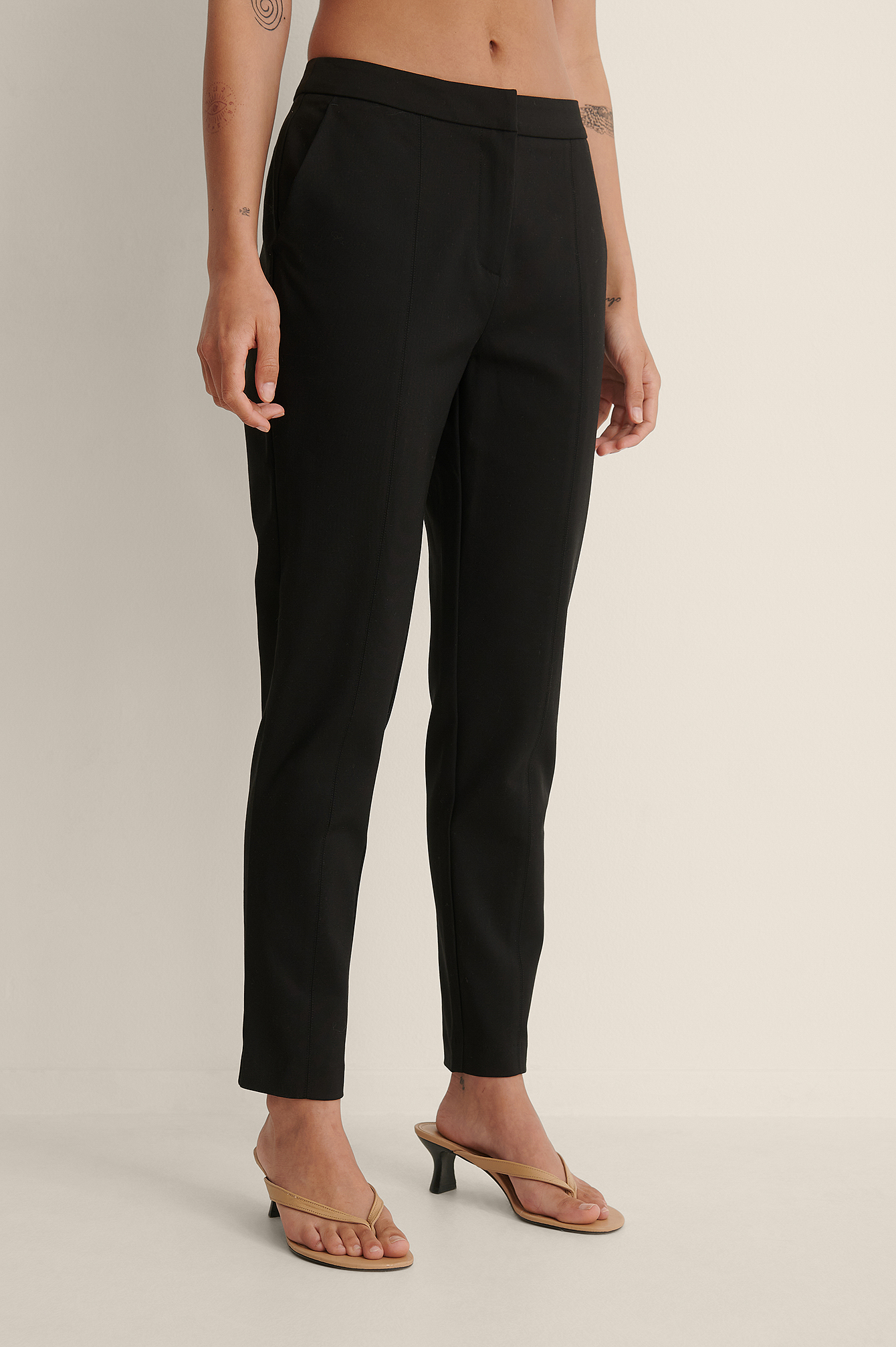 Cotton-blend Slacks Black | na-kd.com