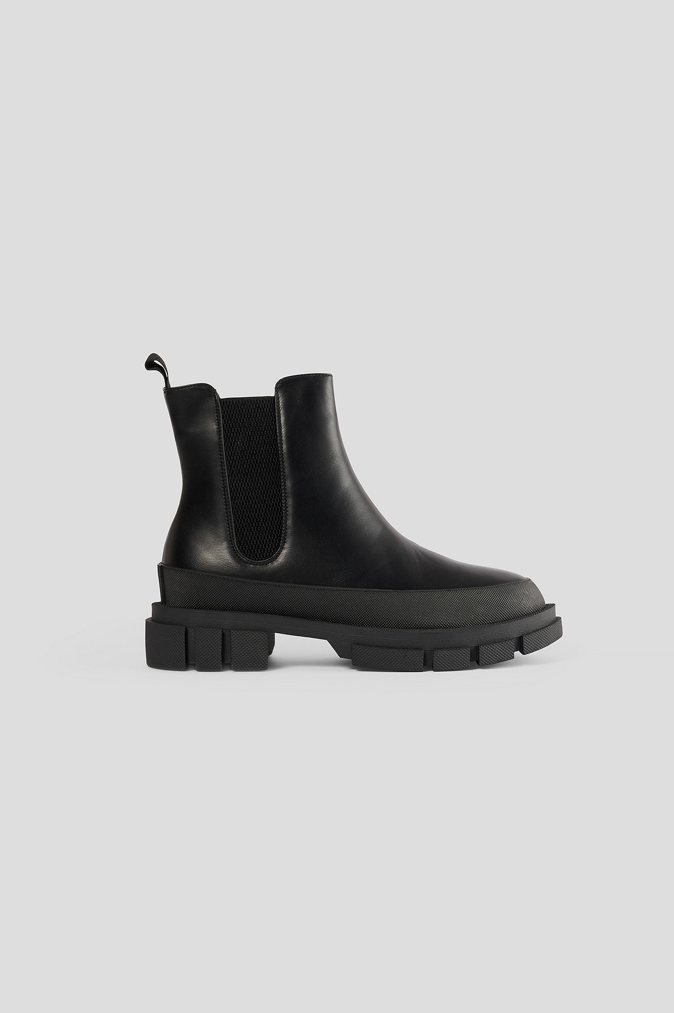 Covered Rubber Sole Boots Black | NA-KD