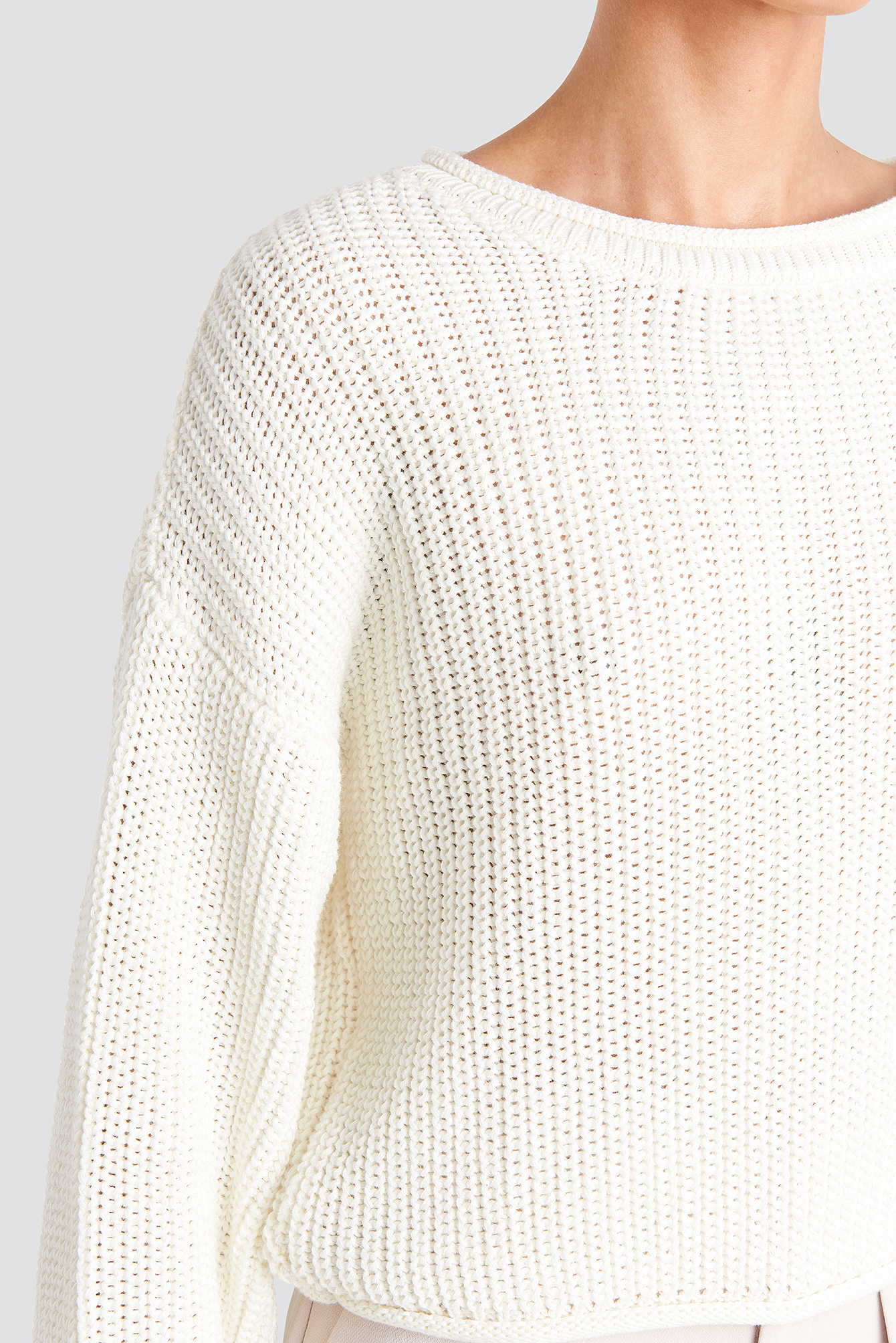 White boat deals neck sweater