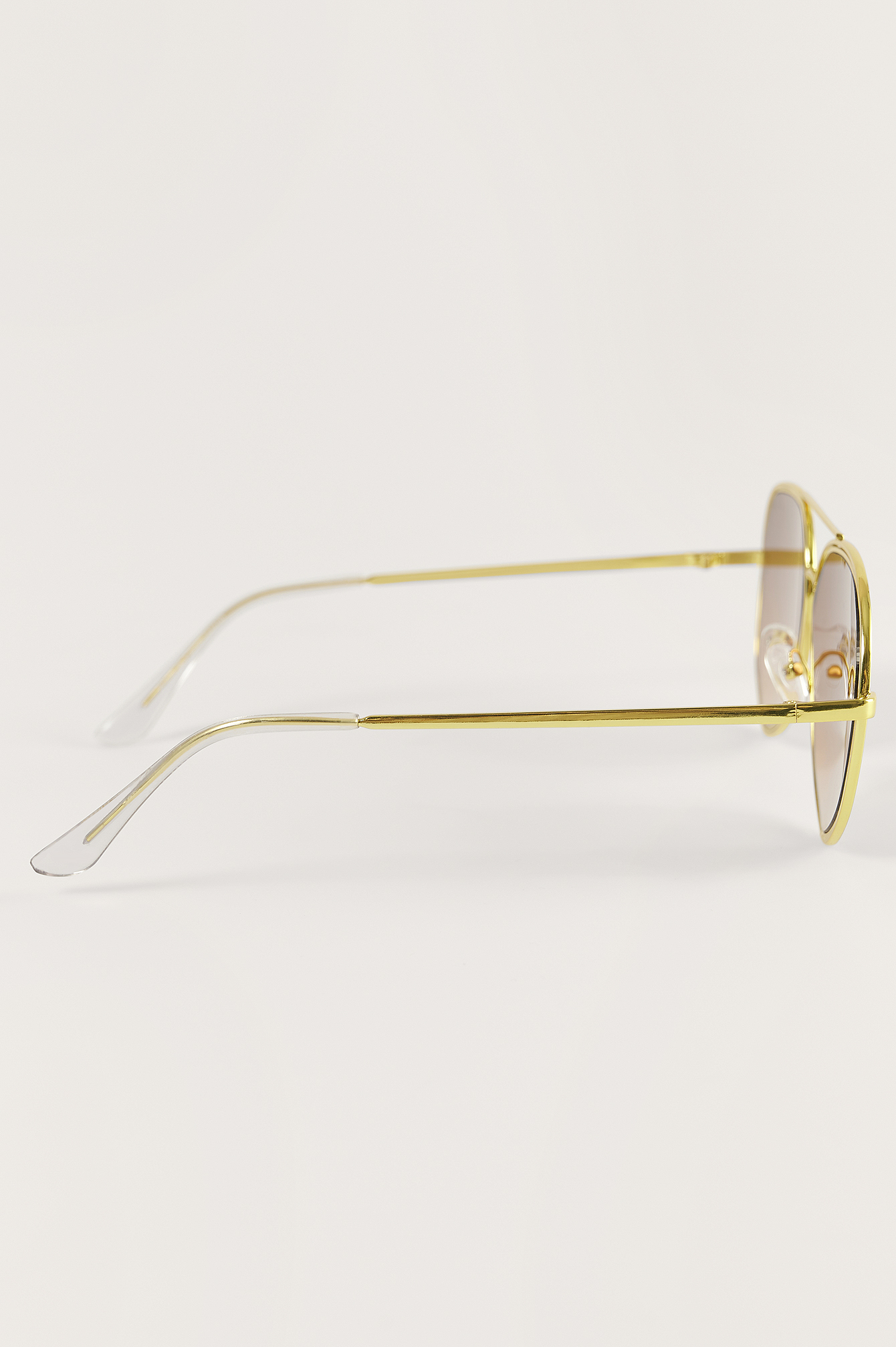 NA-KD Watches : Buy NA-KD Double Metal Pilot Sunglasses- Gold