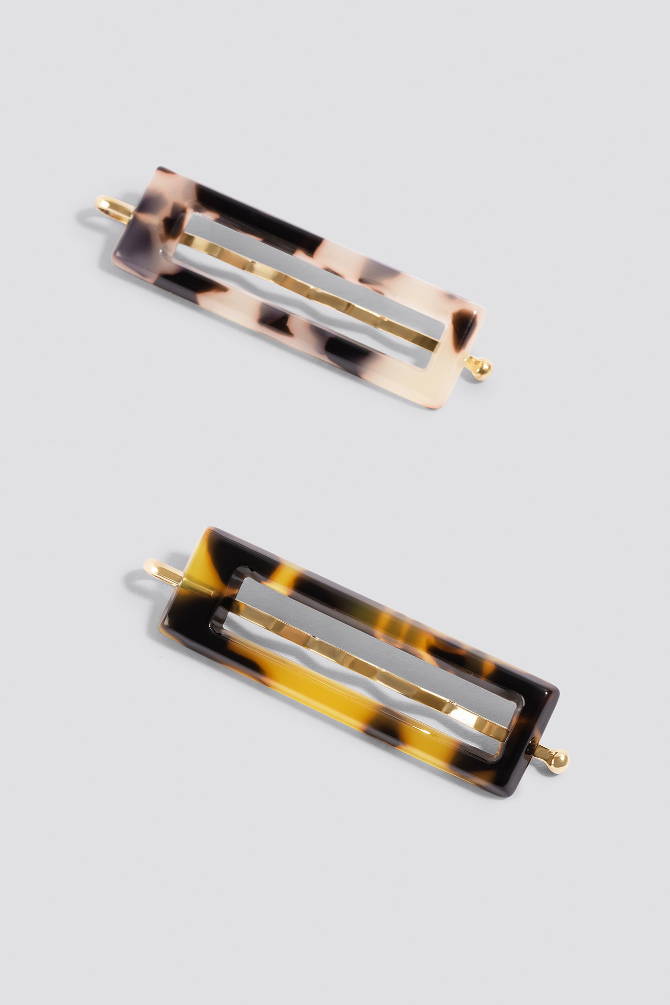 Double Pack Mini Resin Hair Pins Multicolor | na-kd.com